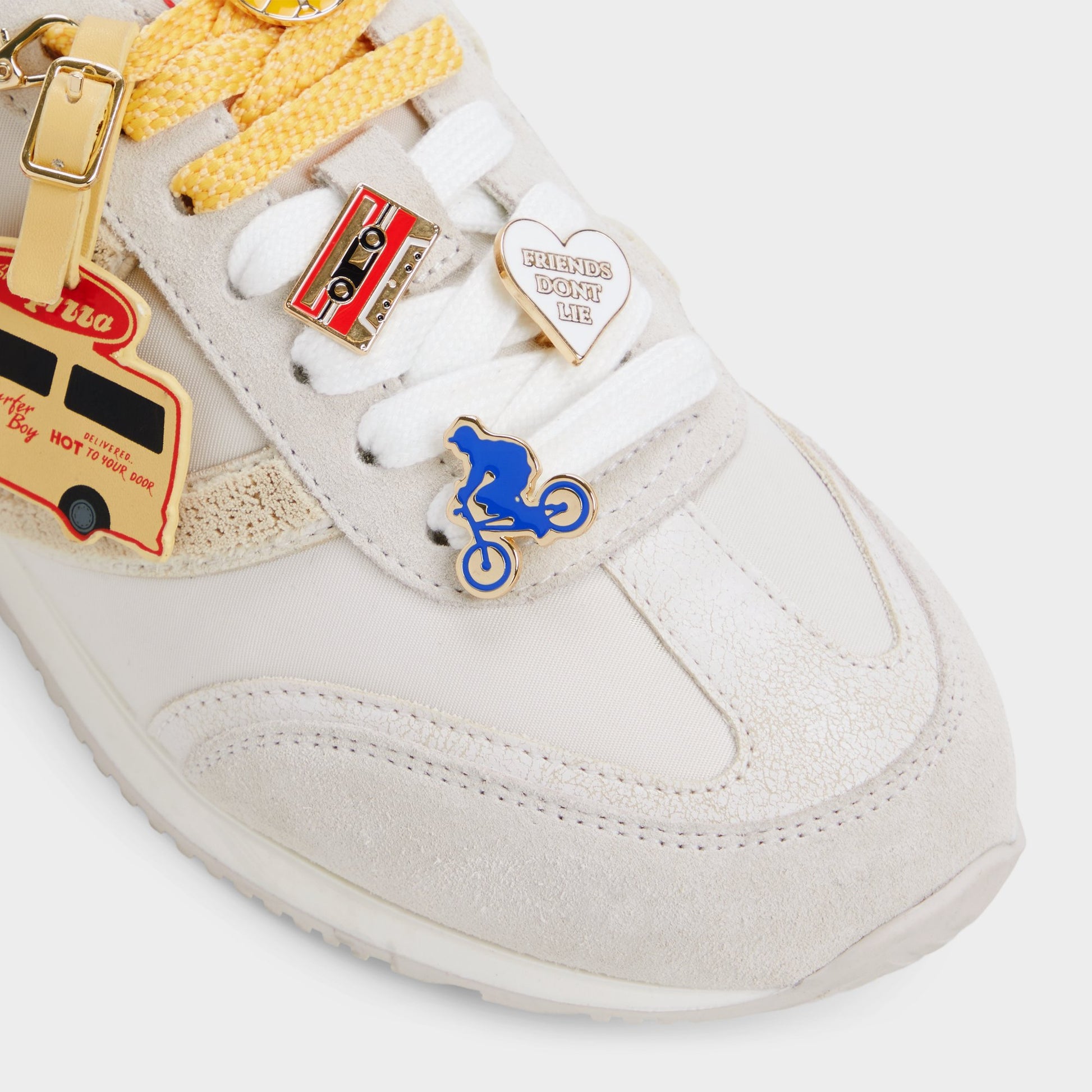 Gros plan de la Blanc Pineapplepizza Sneaker pour femmes