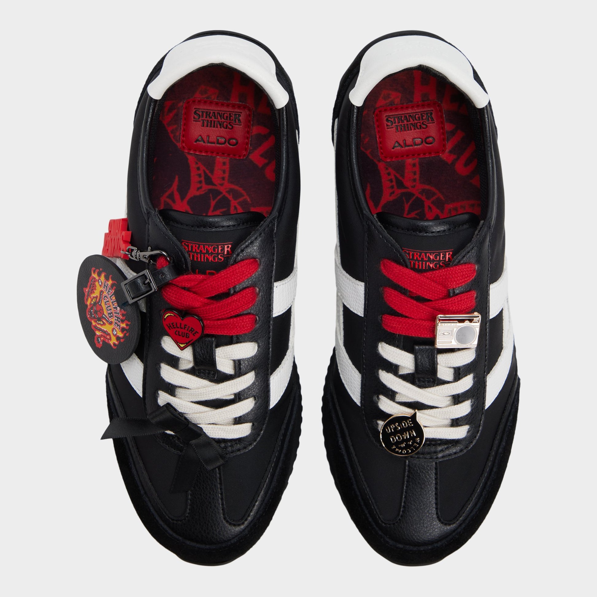 Top-down view of the Black Hellfirelives Jogger sneaker