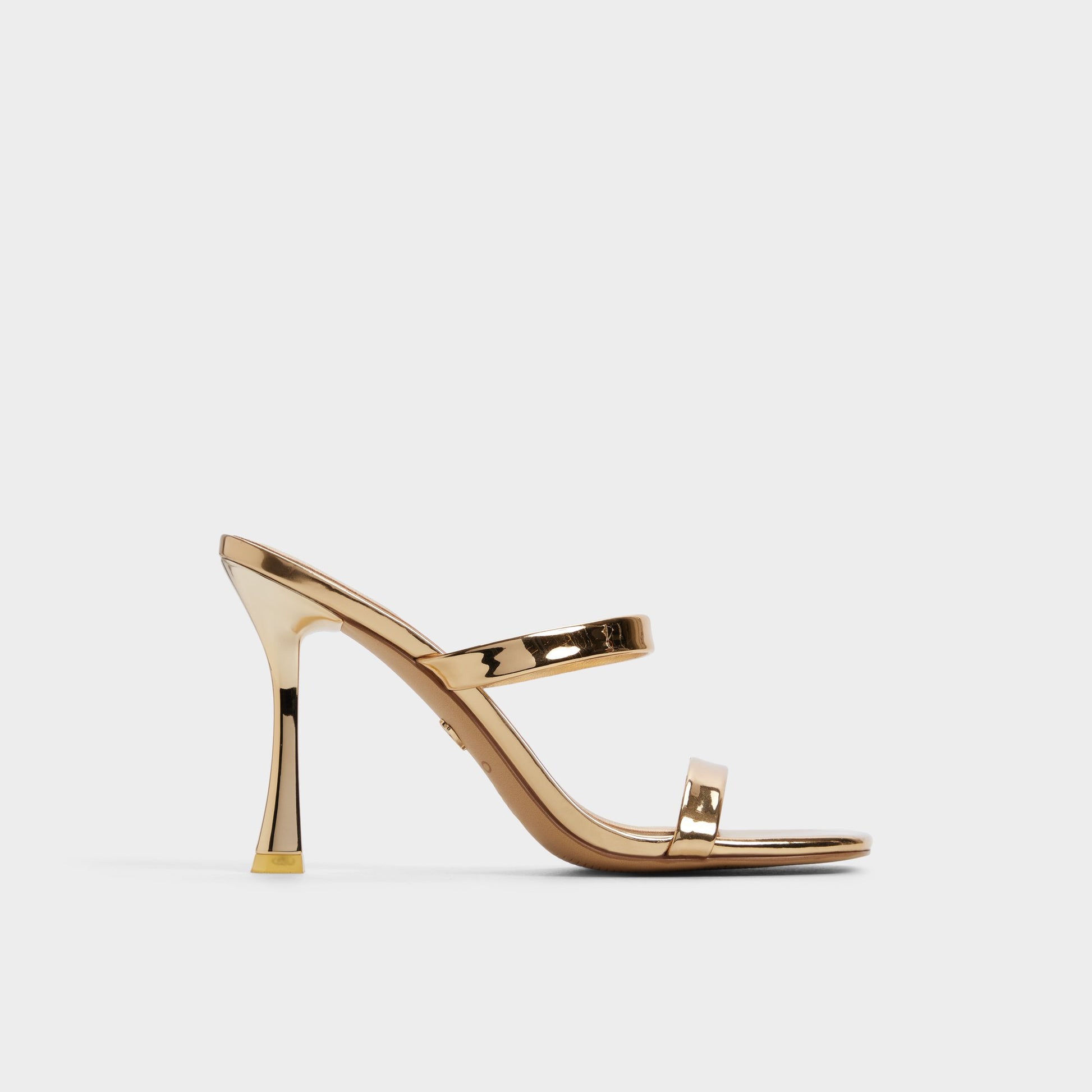 Main View of Gold Evalyn Strappy heeled sandal for Womens