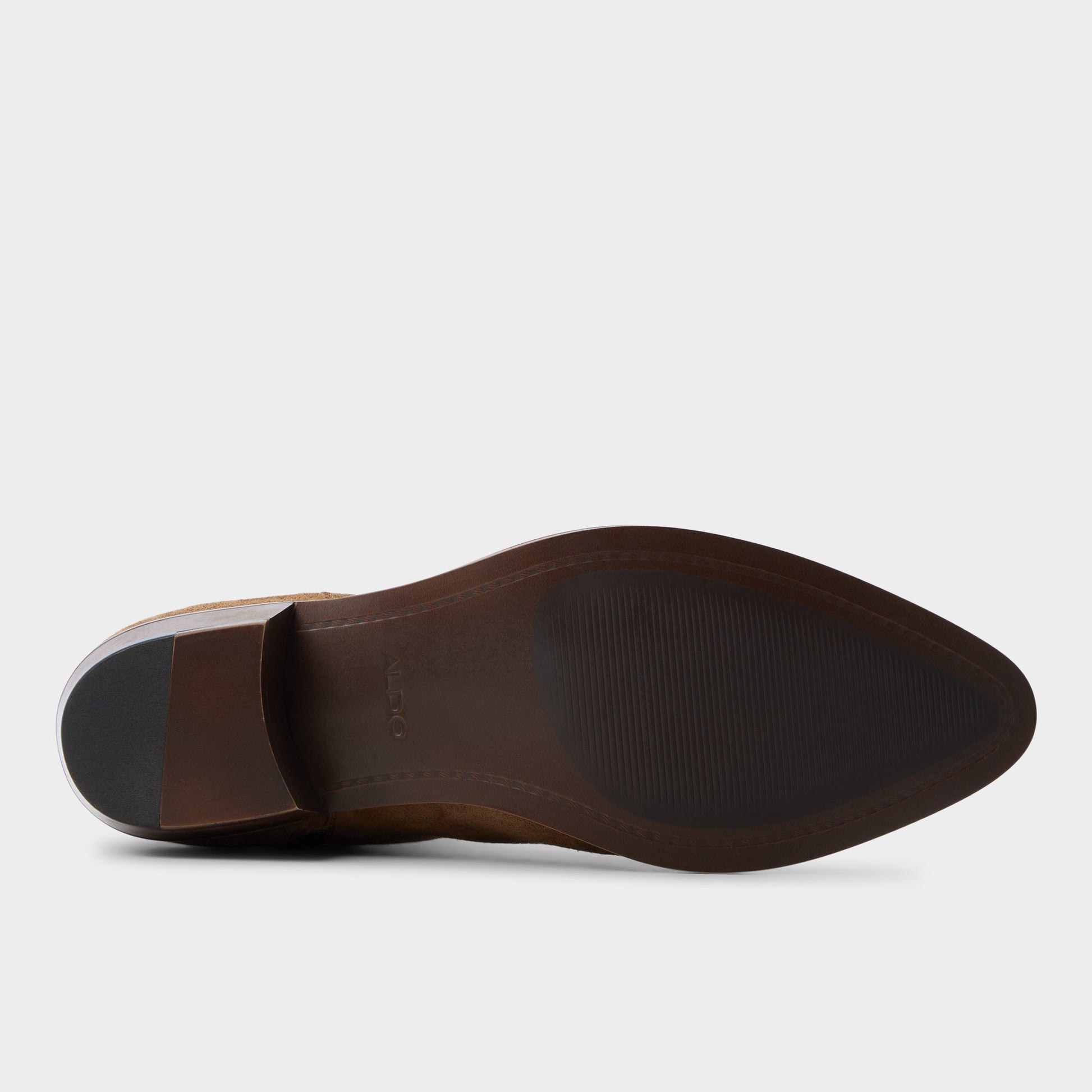 View of Cognac Arvin Ankle boot's sole