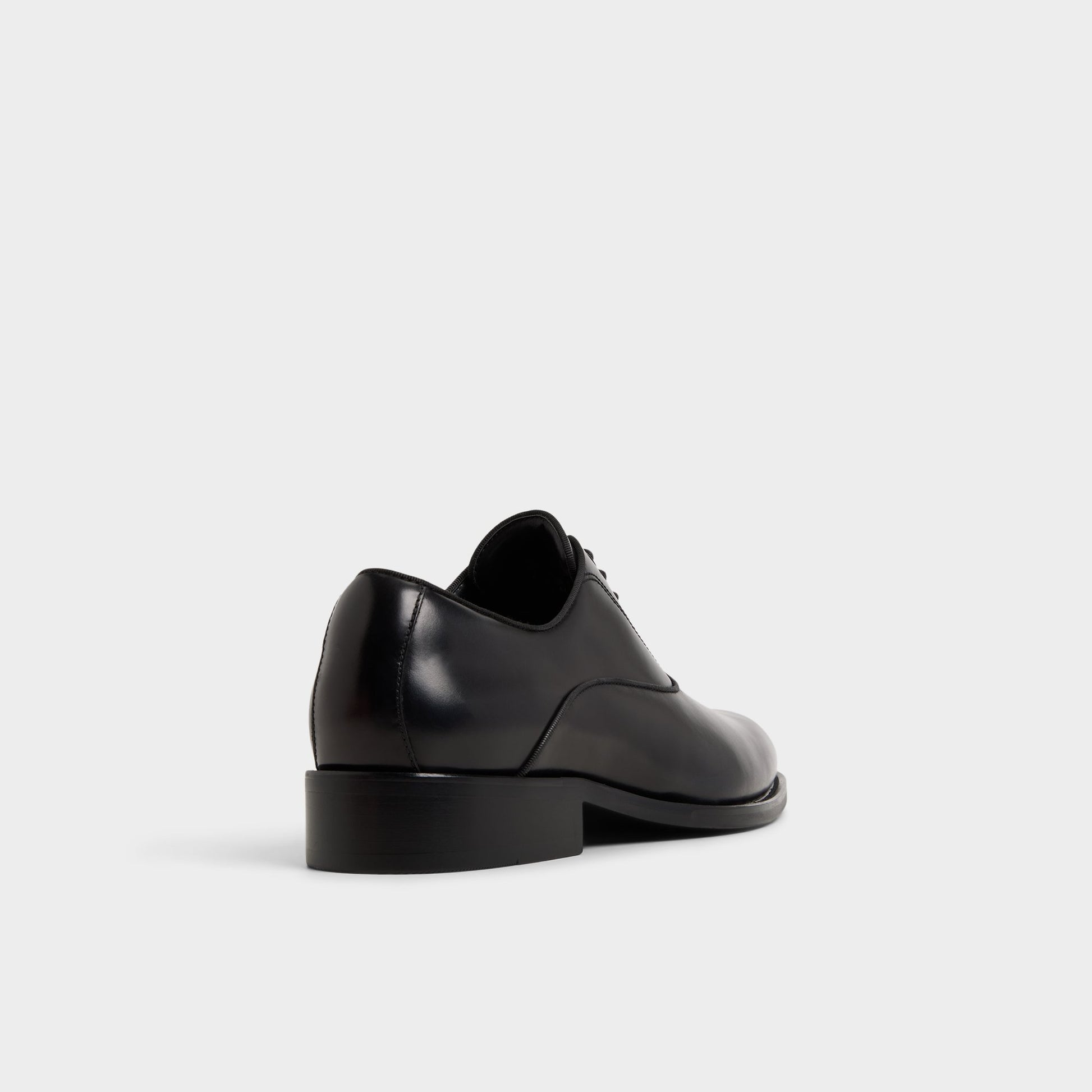 Three-quarter angle of Other Black Braz Oxford shoe's back side