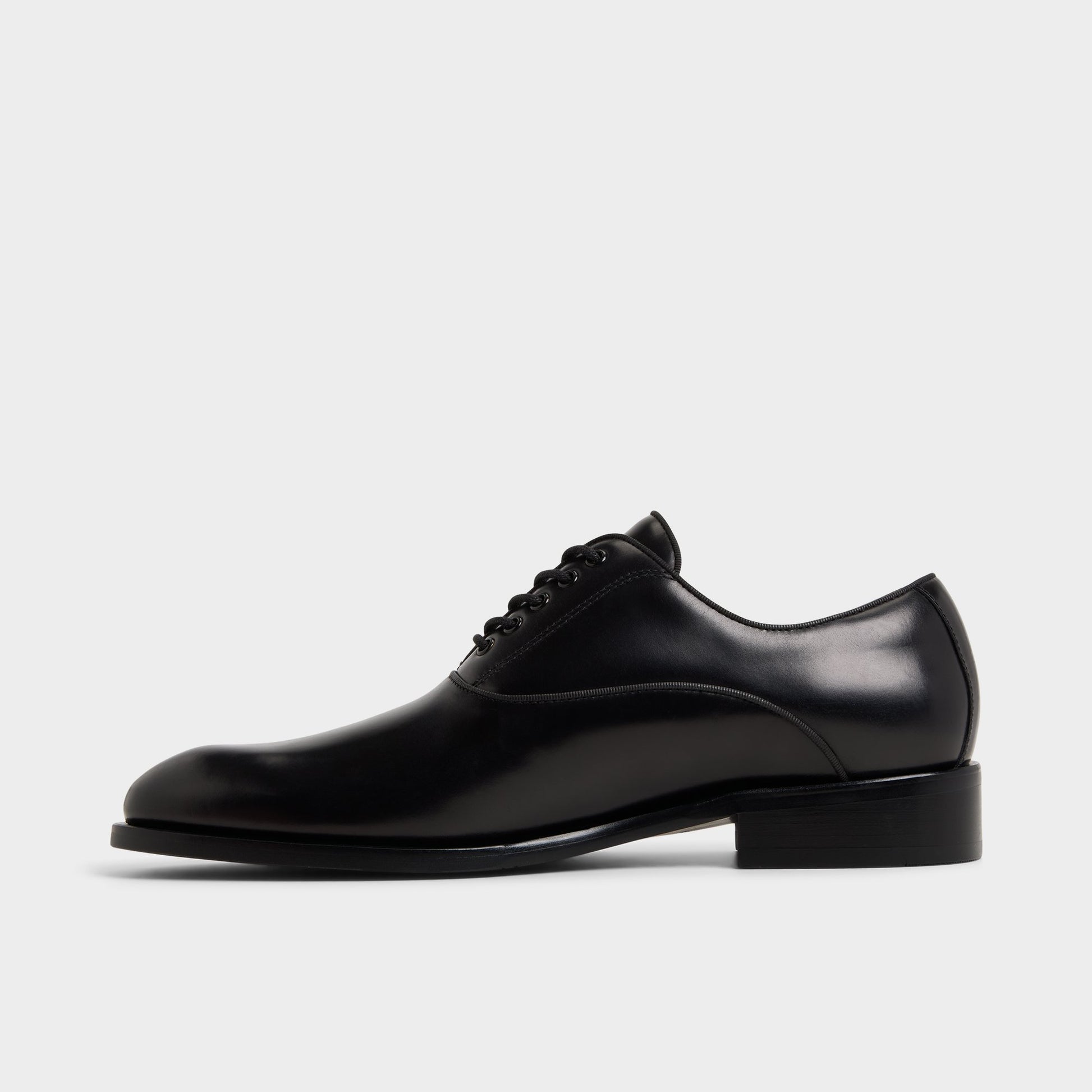 Side view of Other Black Braz Oxford shoe