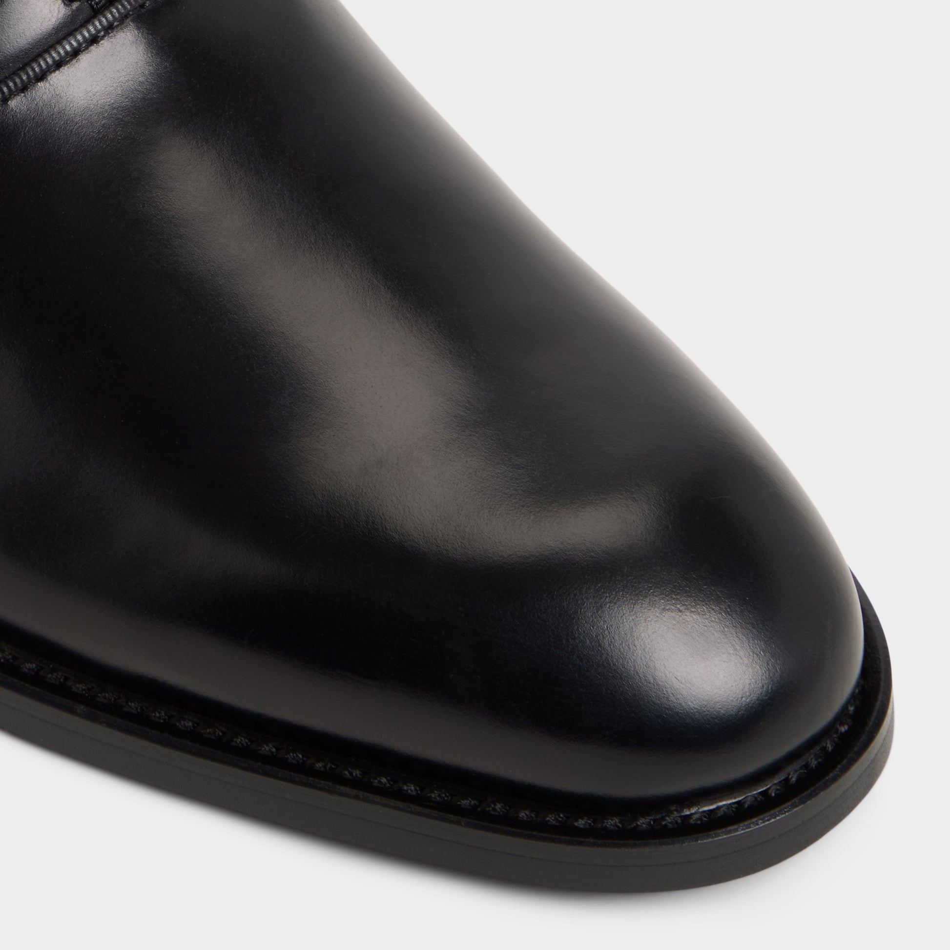 Close-up of the Other Black Braz Oxford shoe