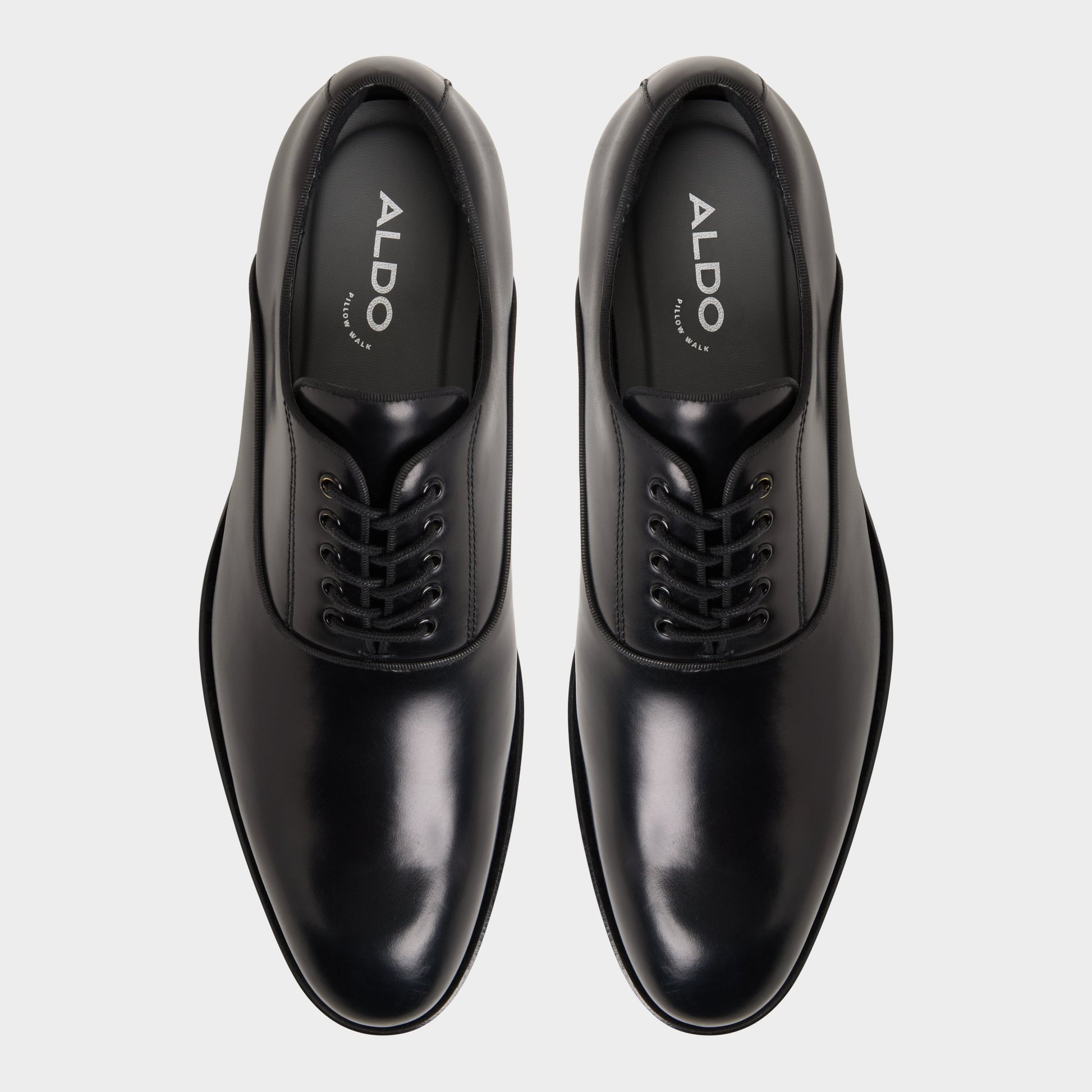 Top-down view of the Other Black Braz Oxford shoe