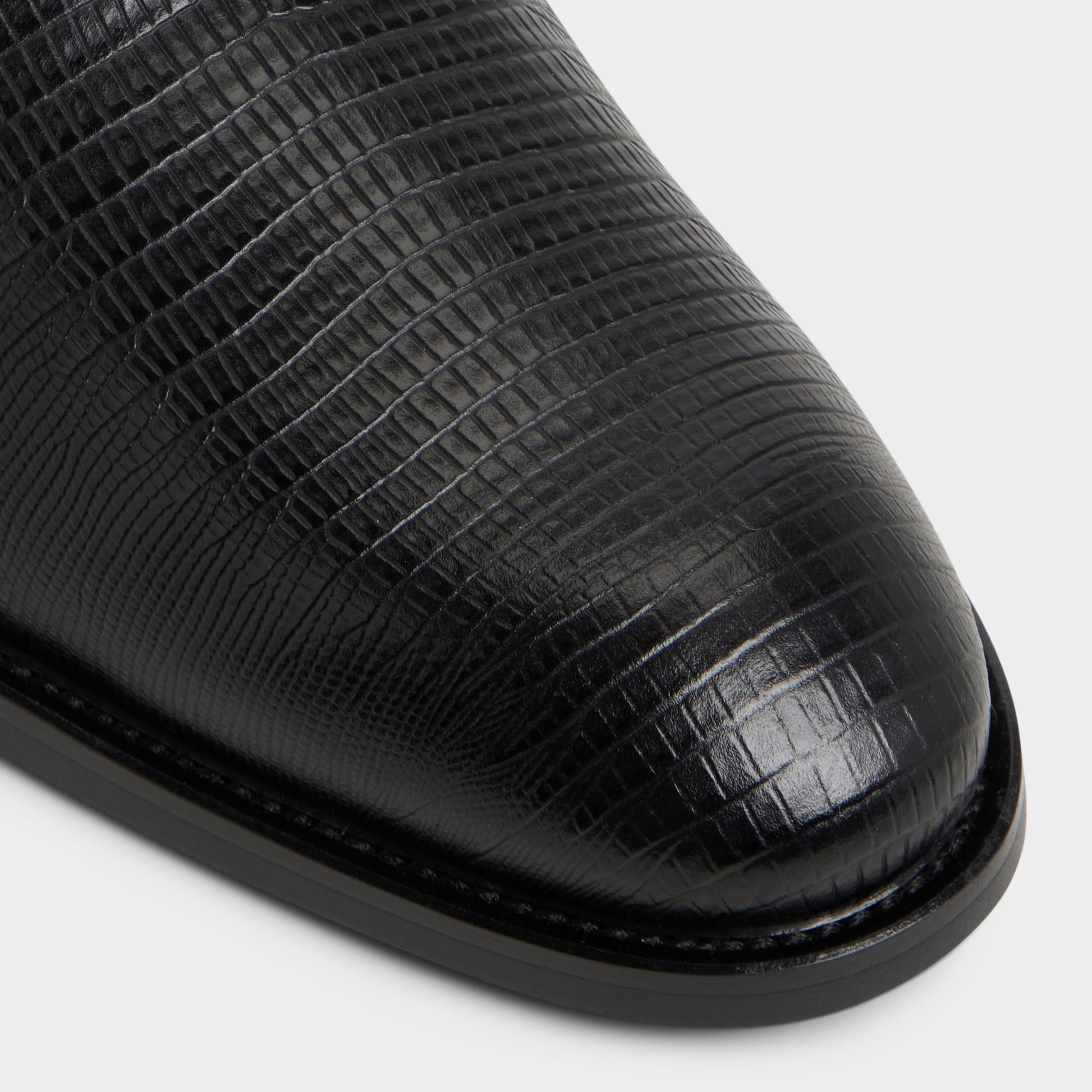 Close-up of the Other Black Braz Oxford shoe