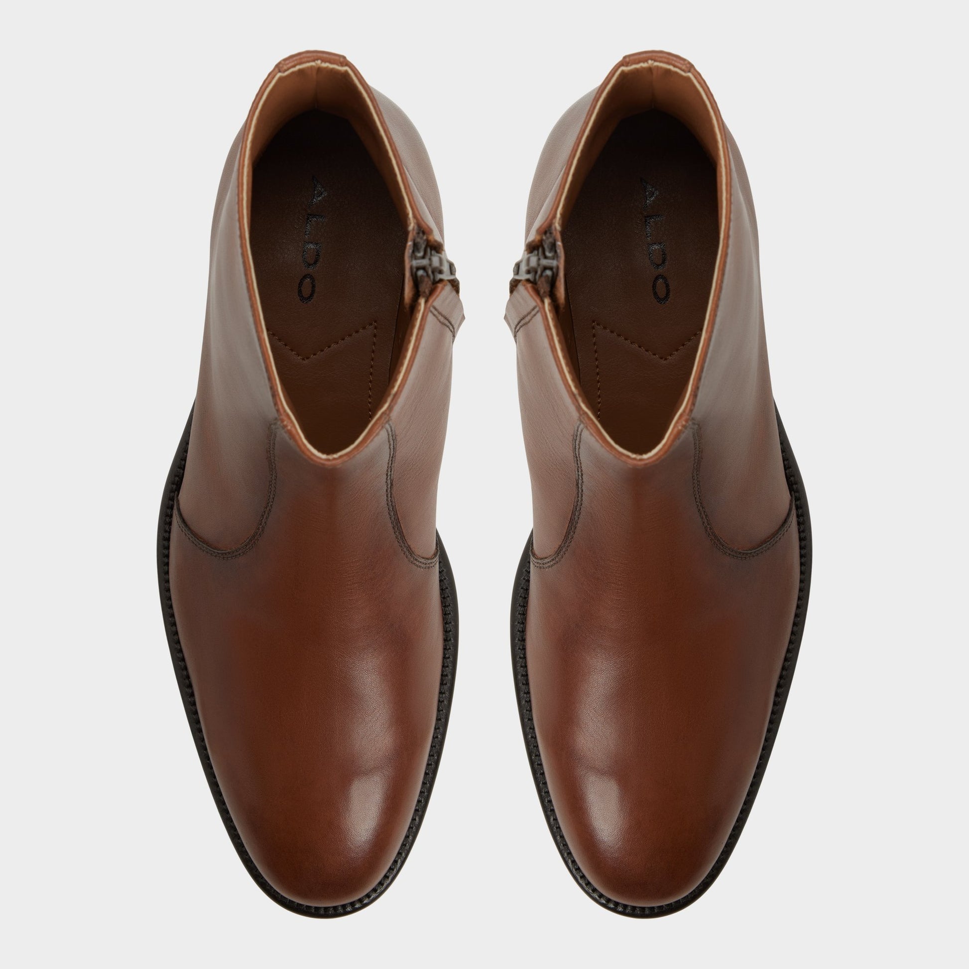 Top-down view of the Cognac Brando Ankle boot