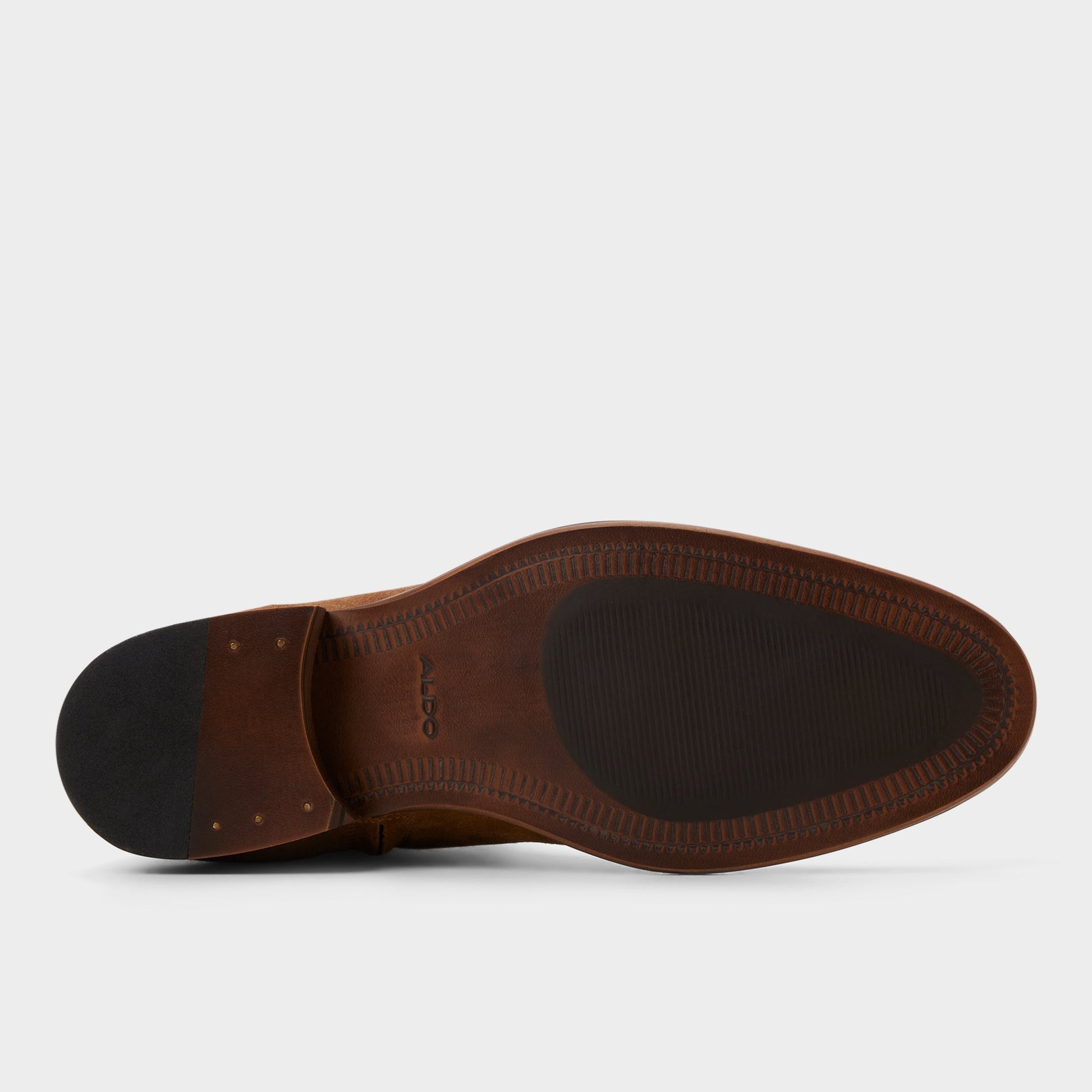View of Cognac Brando Ankle boot's sole