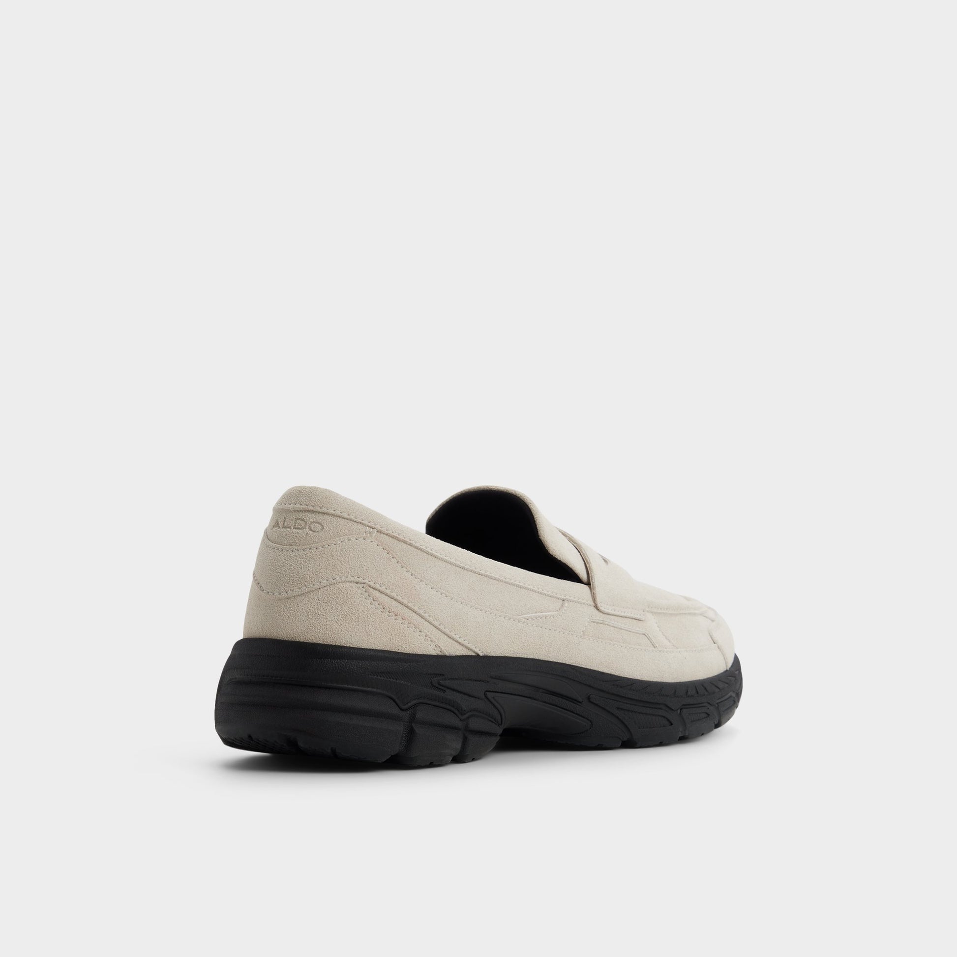 Three-quarter angle of Ivory Loafersnkr Slip-on sneaker's back side