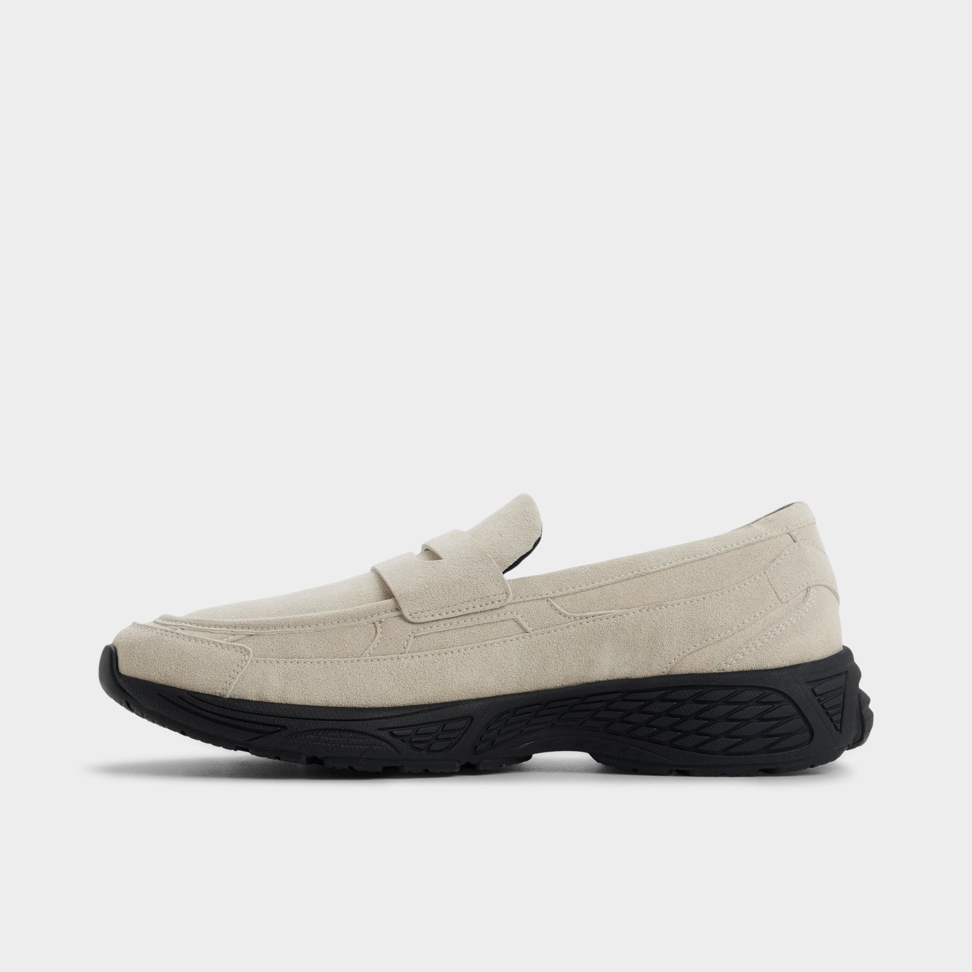 Side view of Ivory Loafersnkr Slip-on sneaker