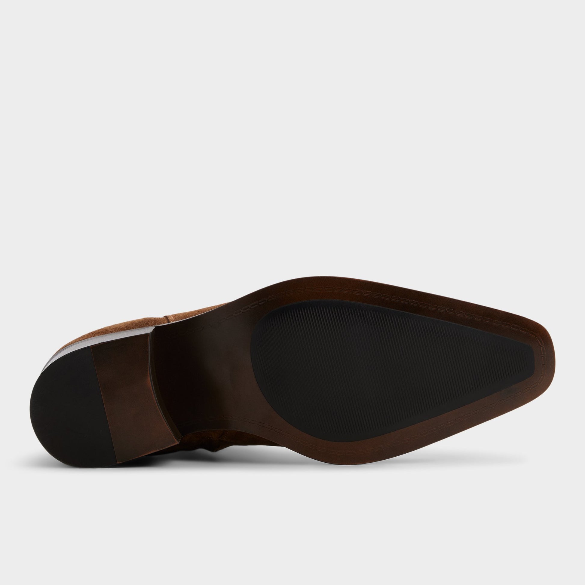 View of Cognac Glen Ankle boot's sole