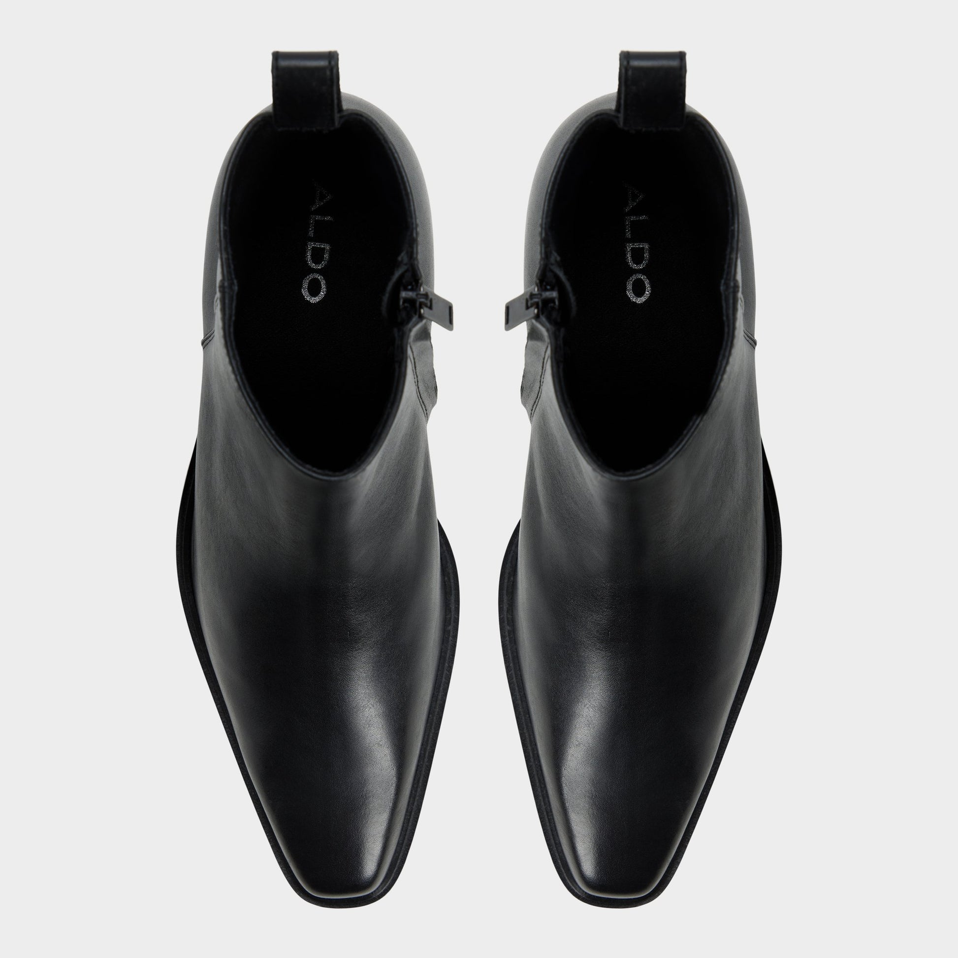 Top-down view of the Black Glen Ankle boot