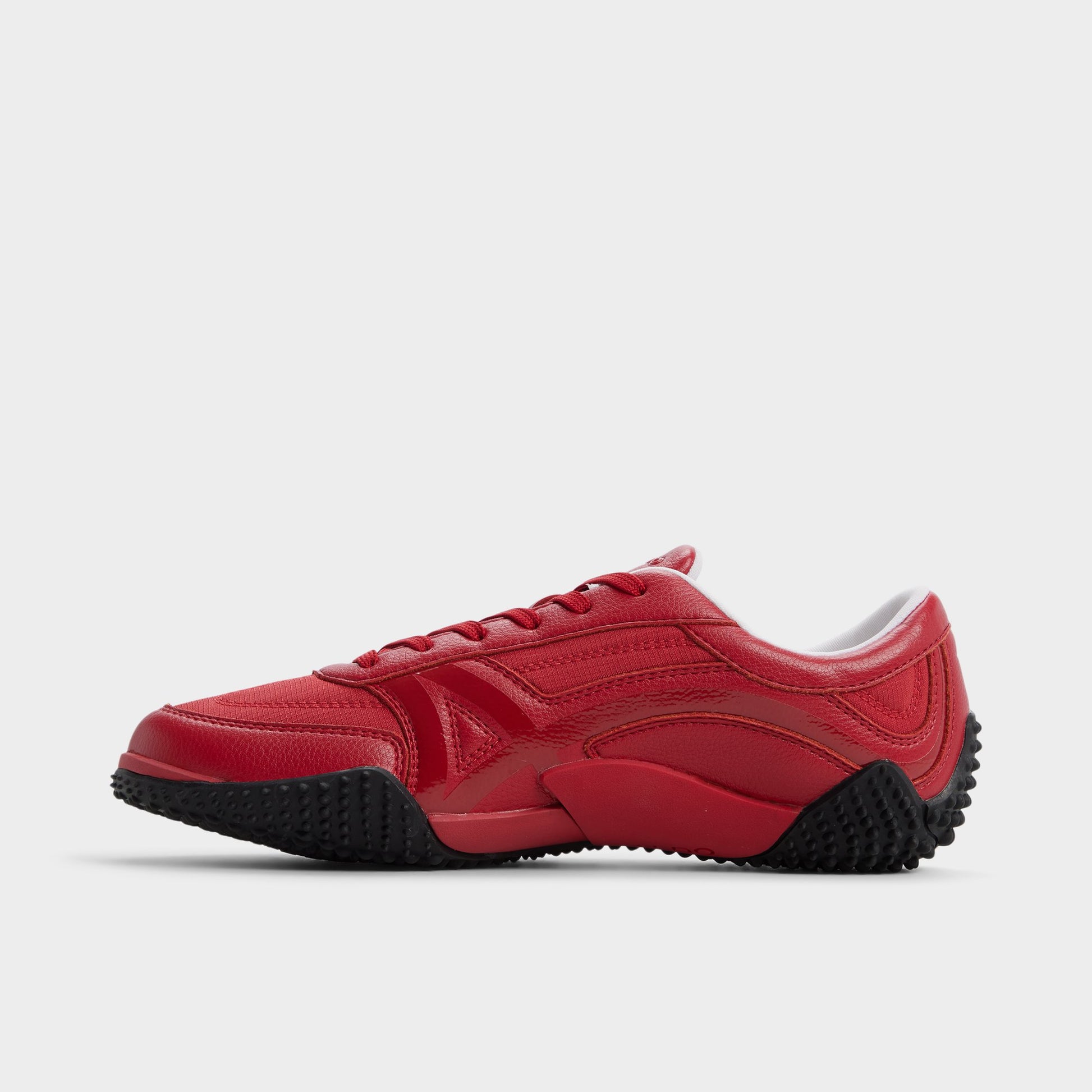 Side view of Red Drive Low top sneaker