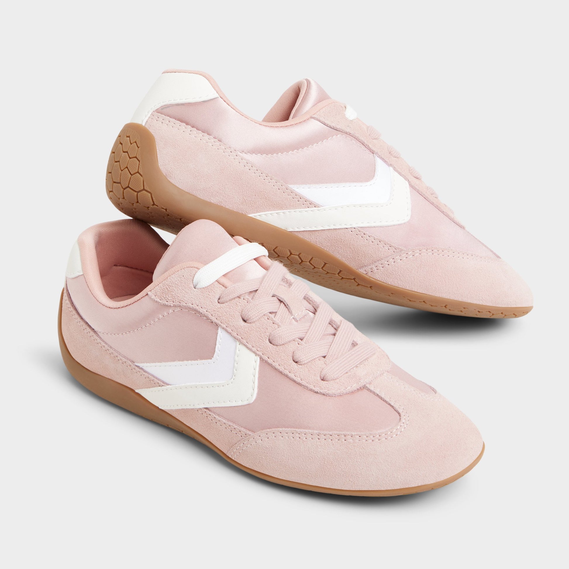 Highlighted view of a pair of Open Pink Coolchic Jogger Sole Sneakers