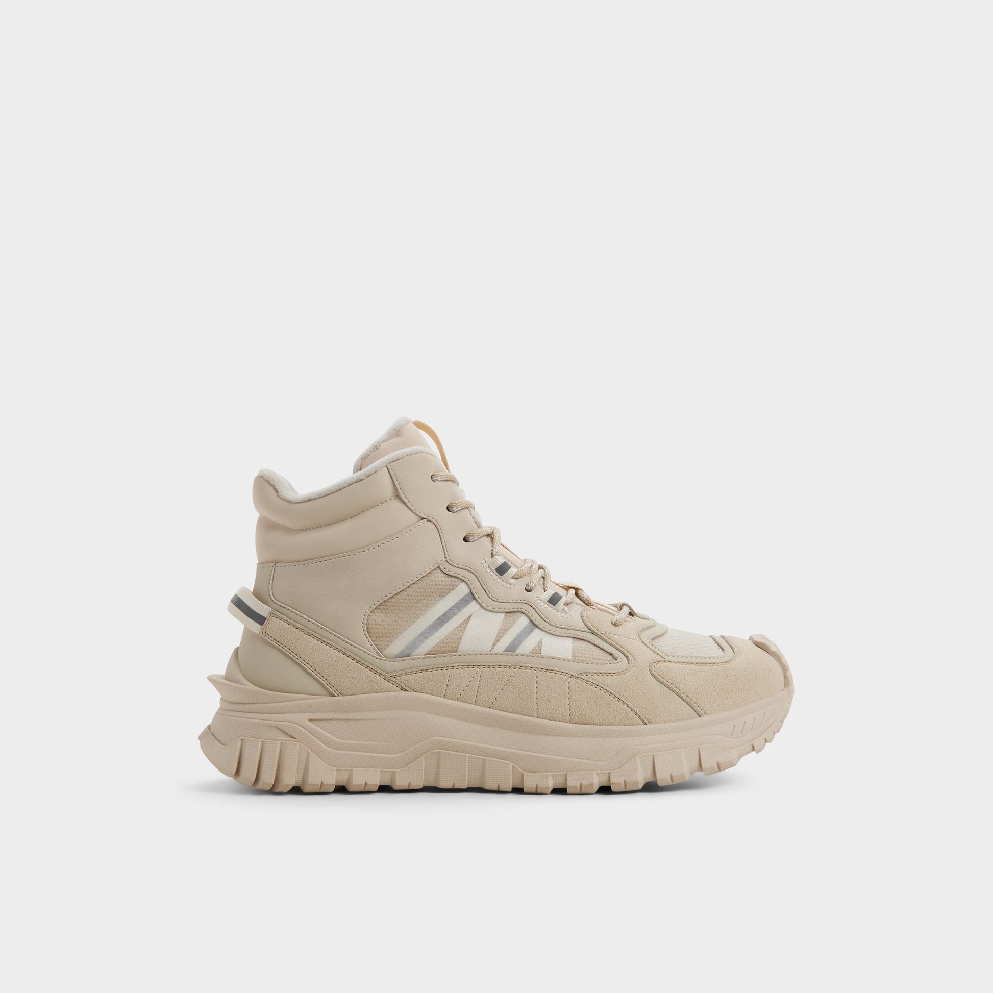 Main View of Medium beige Lynx Lace-up boot for Mens