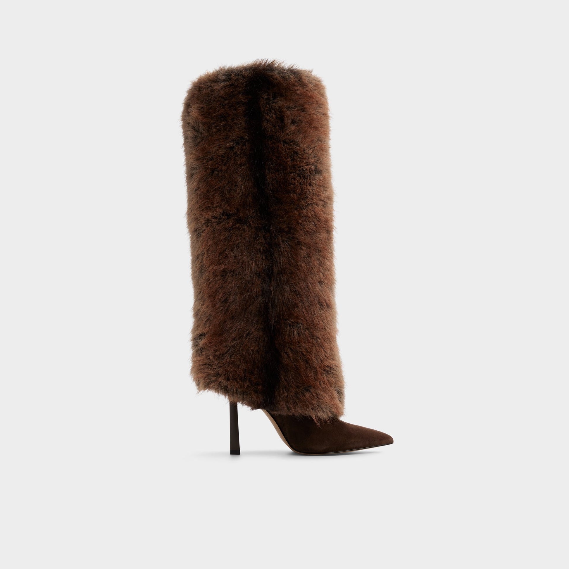 Main View of Dark brown Lennore Knee-high boot for Womens