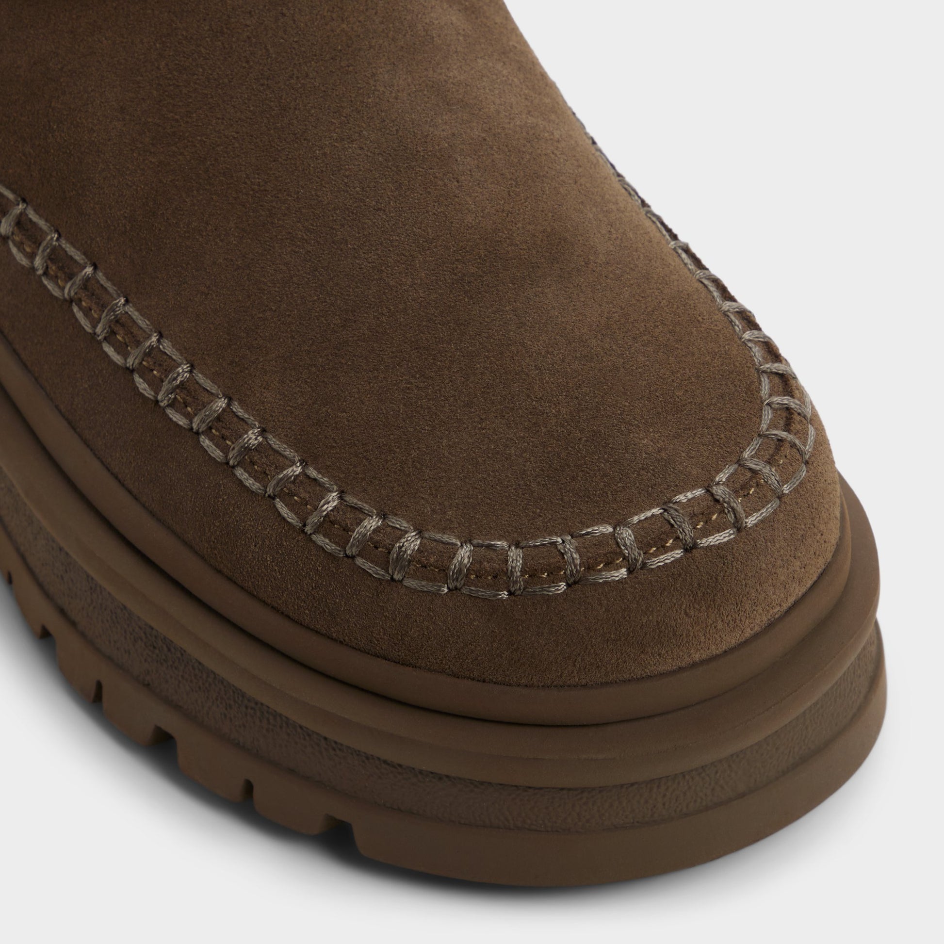 Close-up of the Dark Green Milanie Ankle boot