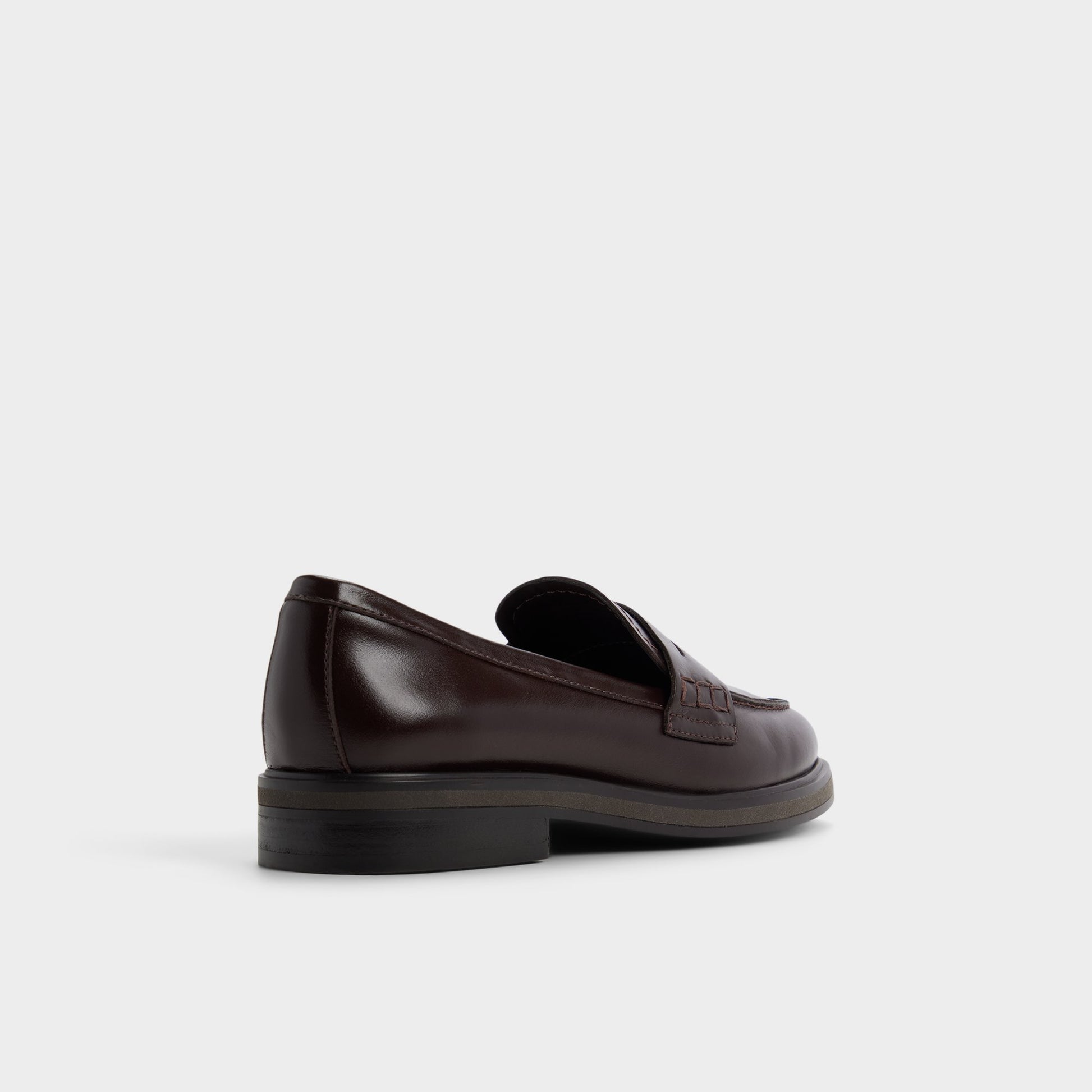 Three-quarter angle of Medium Brown Lededanten Loafer's back side