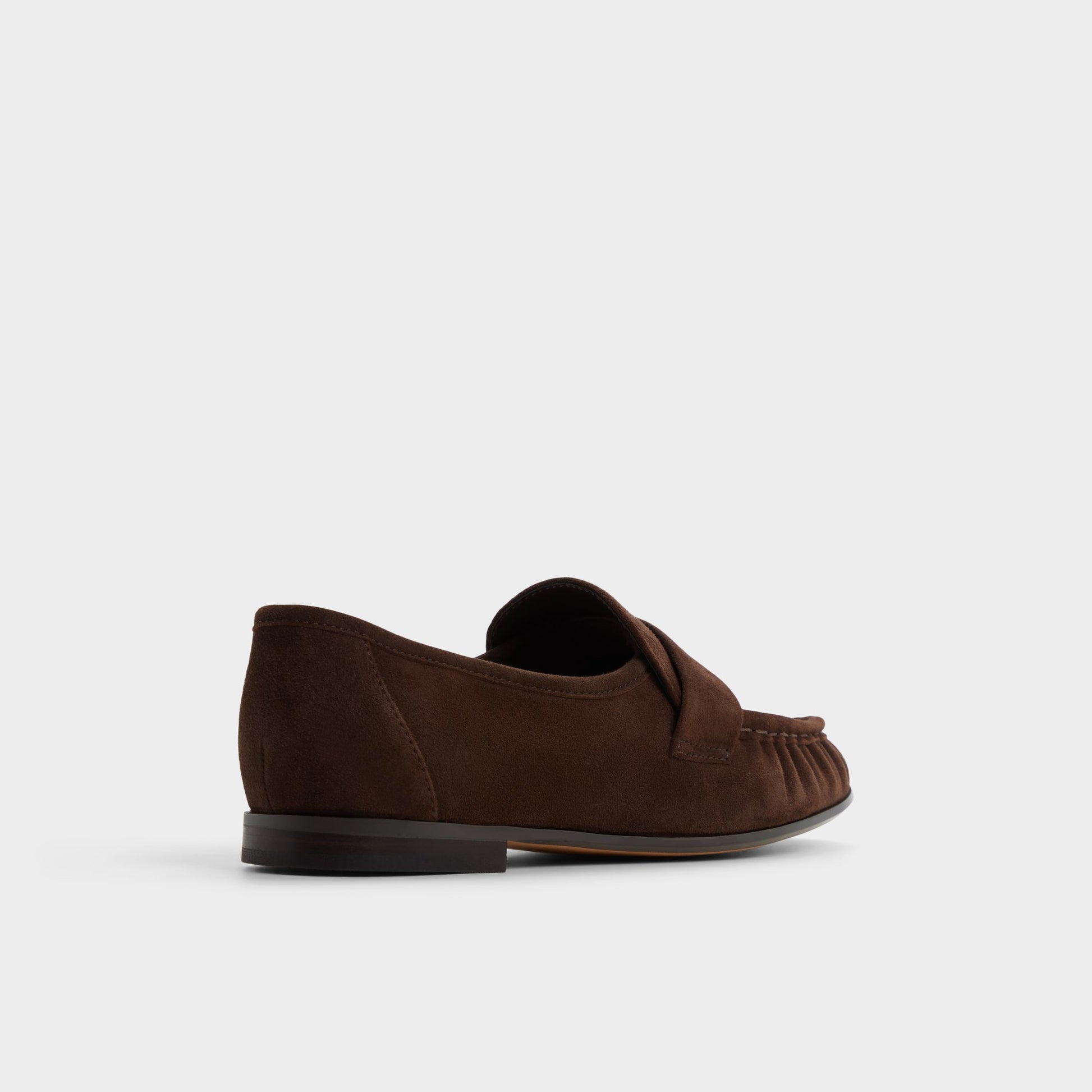 Three-quarter angle of Dark Brown Verillan Loafer's back side