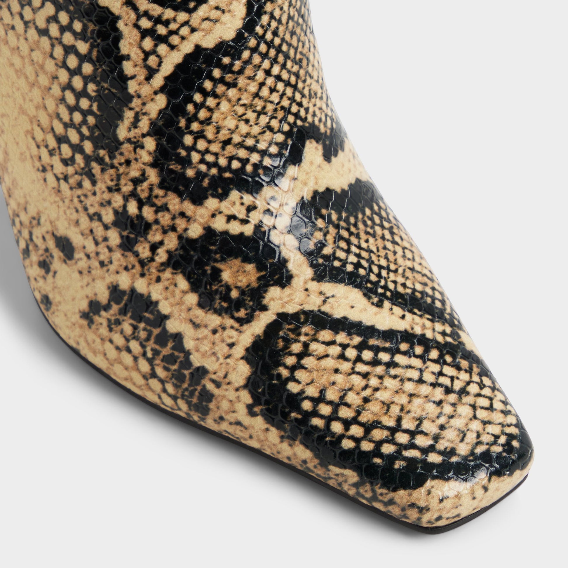 Close-up of the Brown multi Vivienna Knee-high boot
