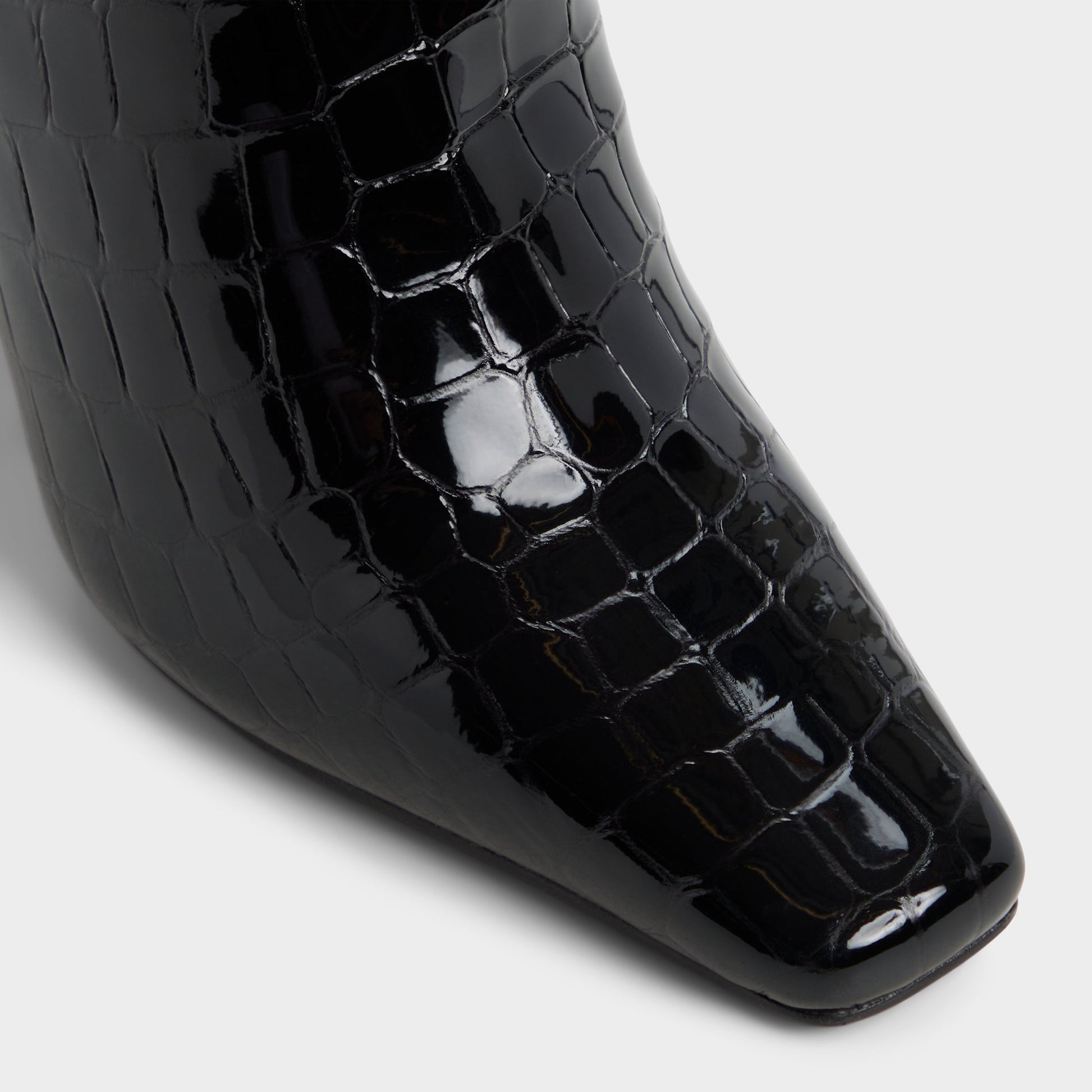 Close-up of the Black Vivienna Knee-high boot