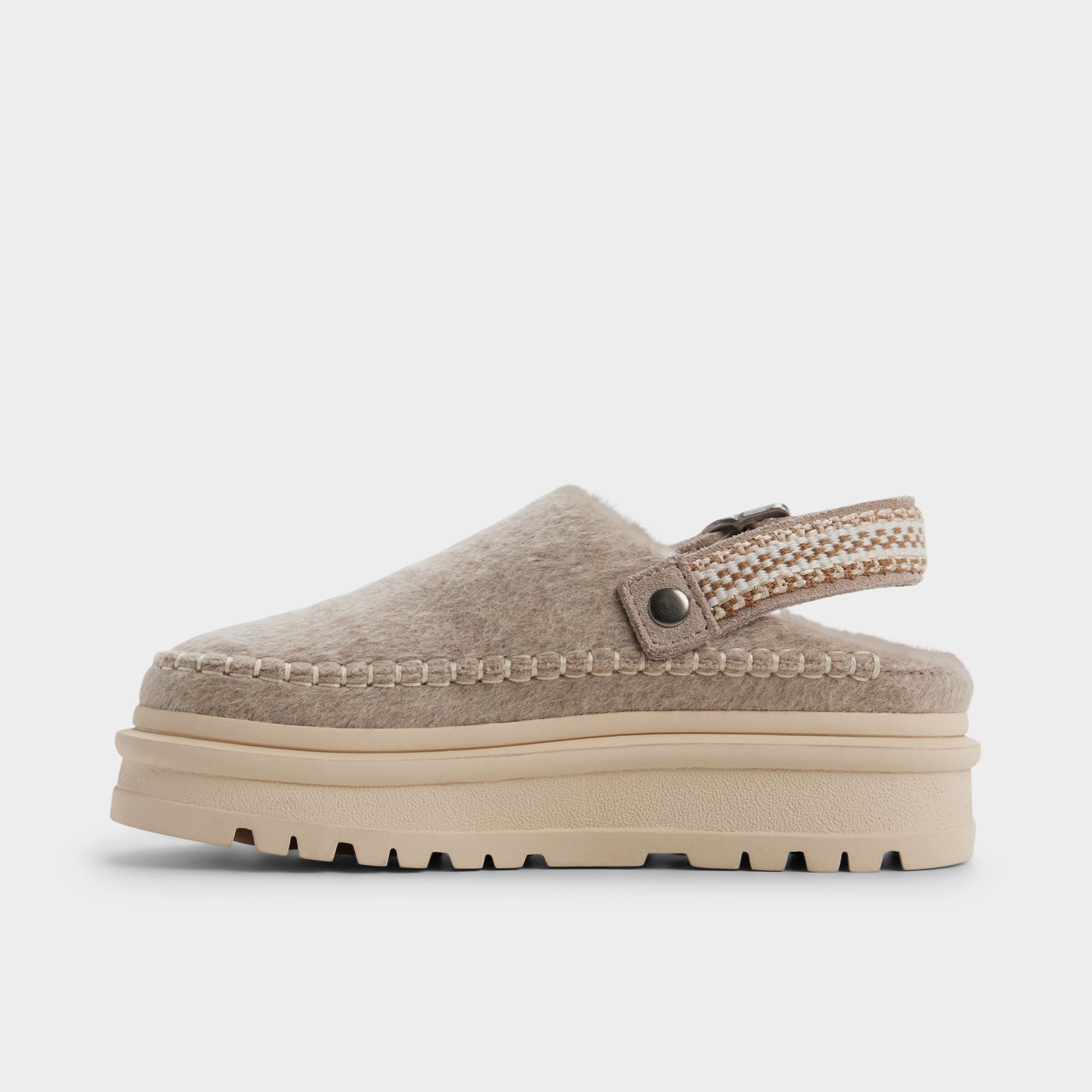 Side view of Taupe Mirellie Clog