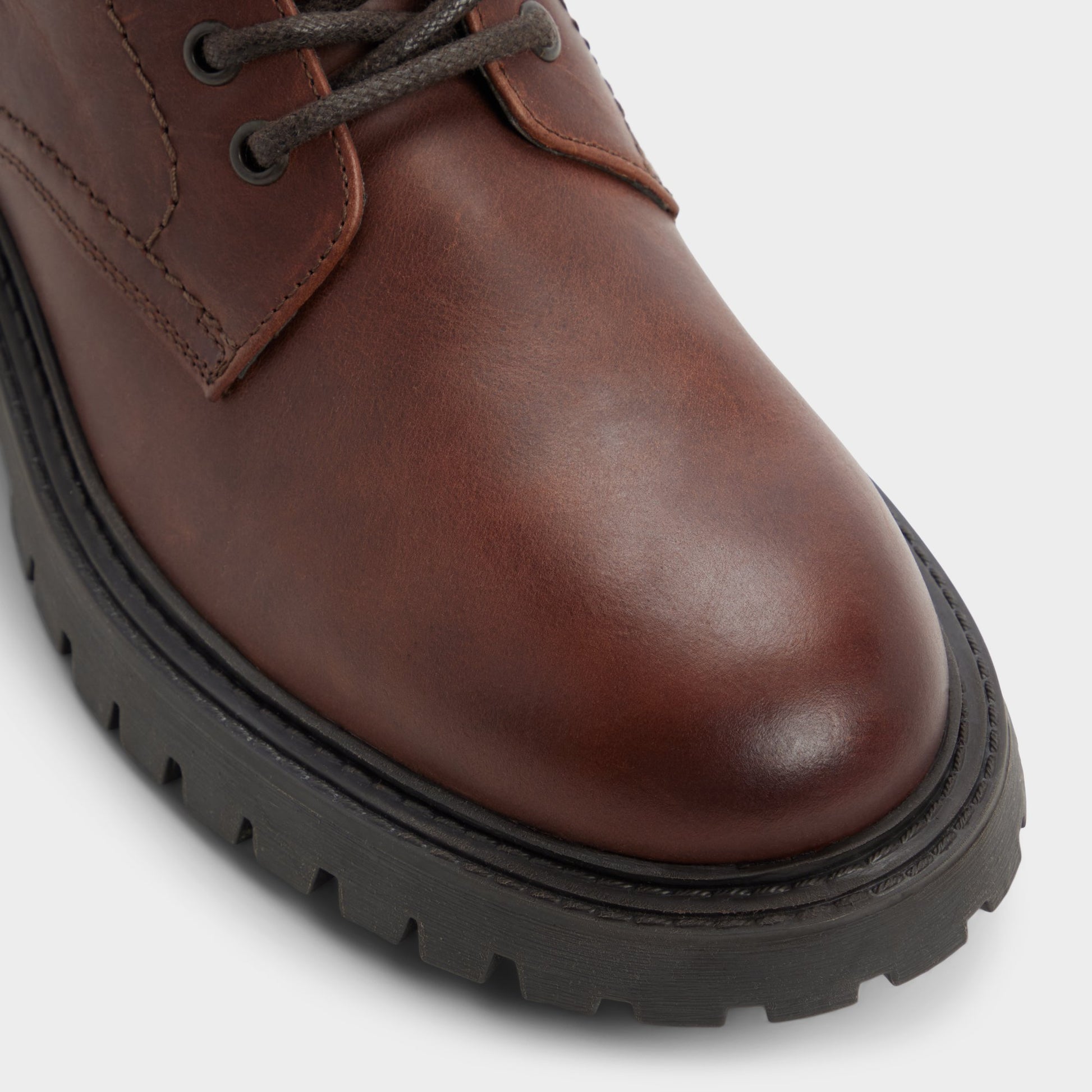 Close-up of the Brown Blyth Lace-up boot