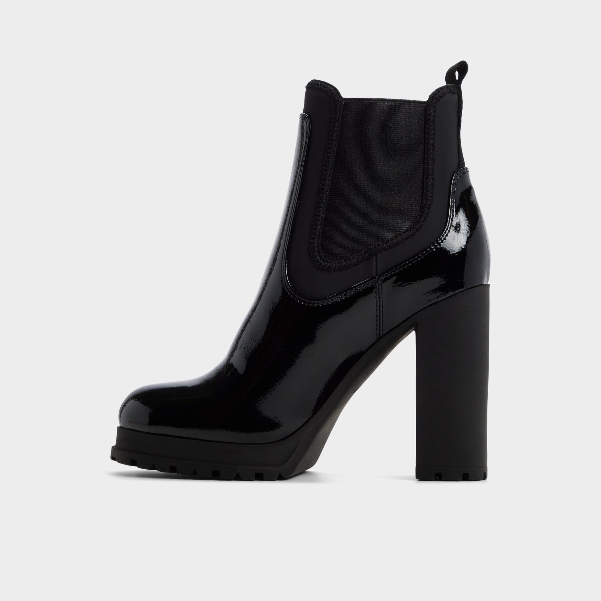 Side view of Other black Bold Ankle boot