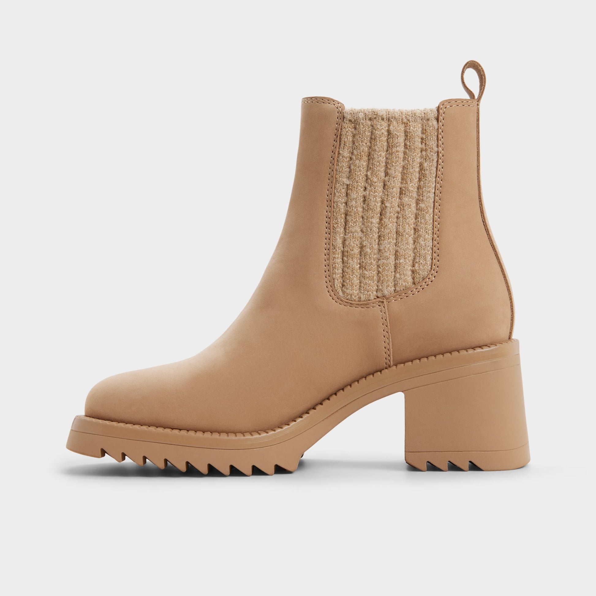 Vue latérale de Beige Moyen Anneliese Botte Chelsea