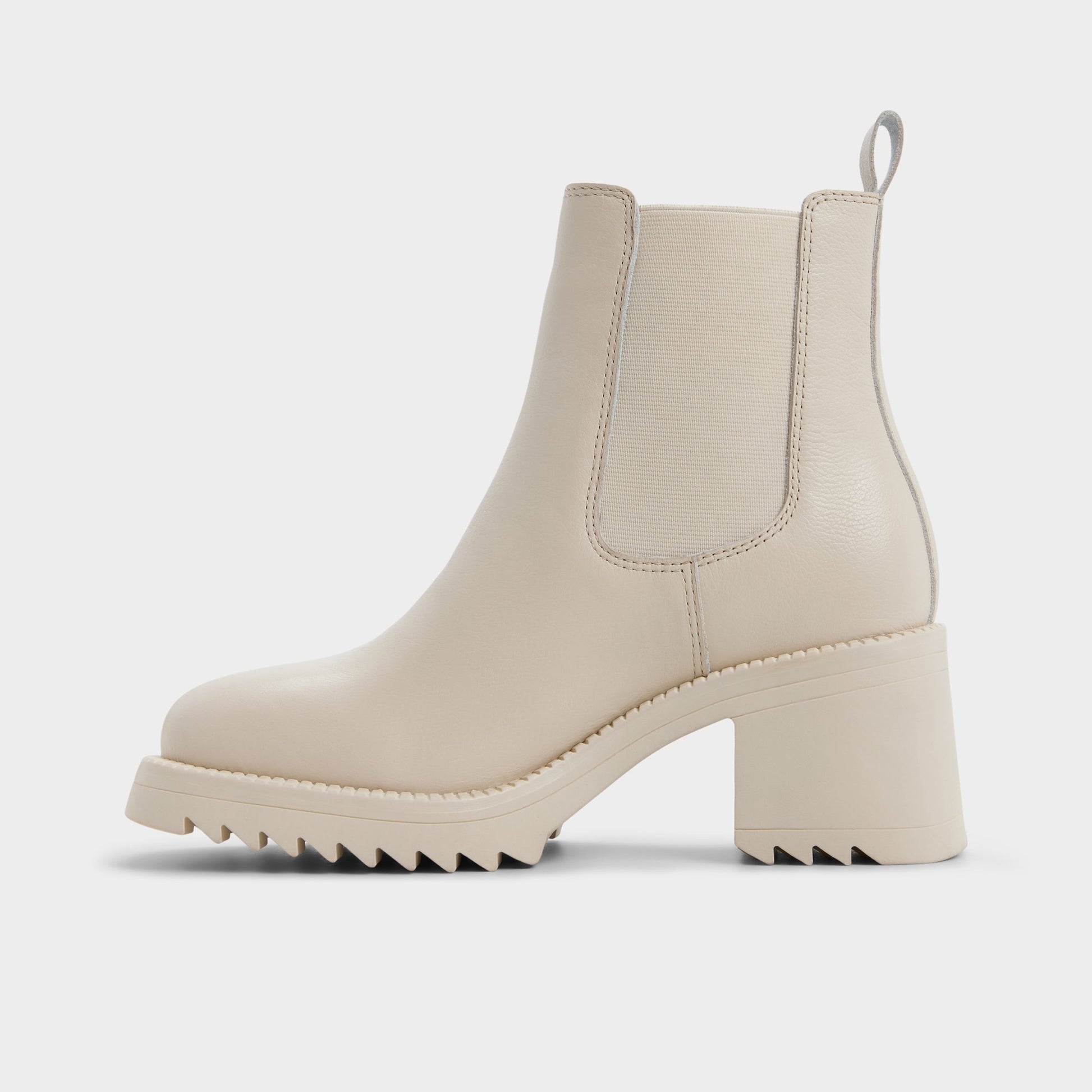 Side view of Other white Anneliese Chelsea boot
