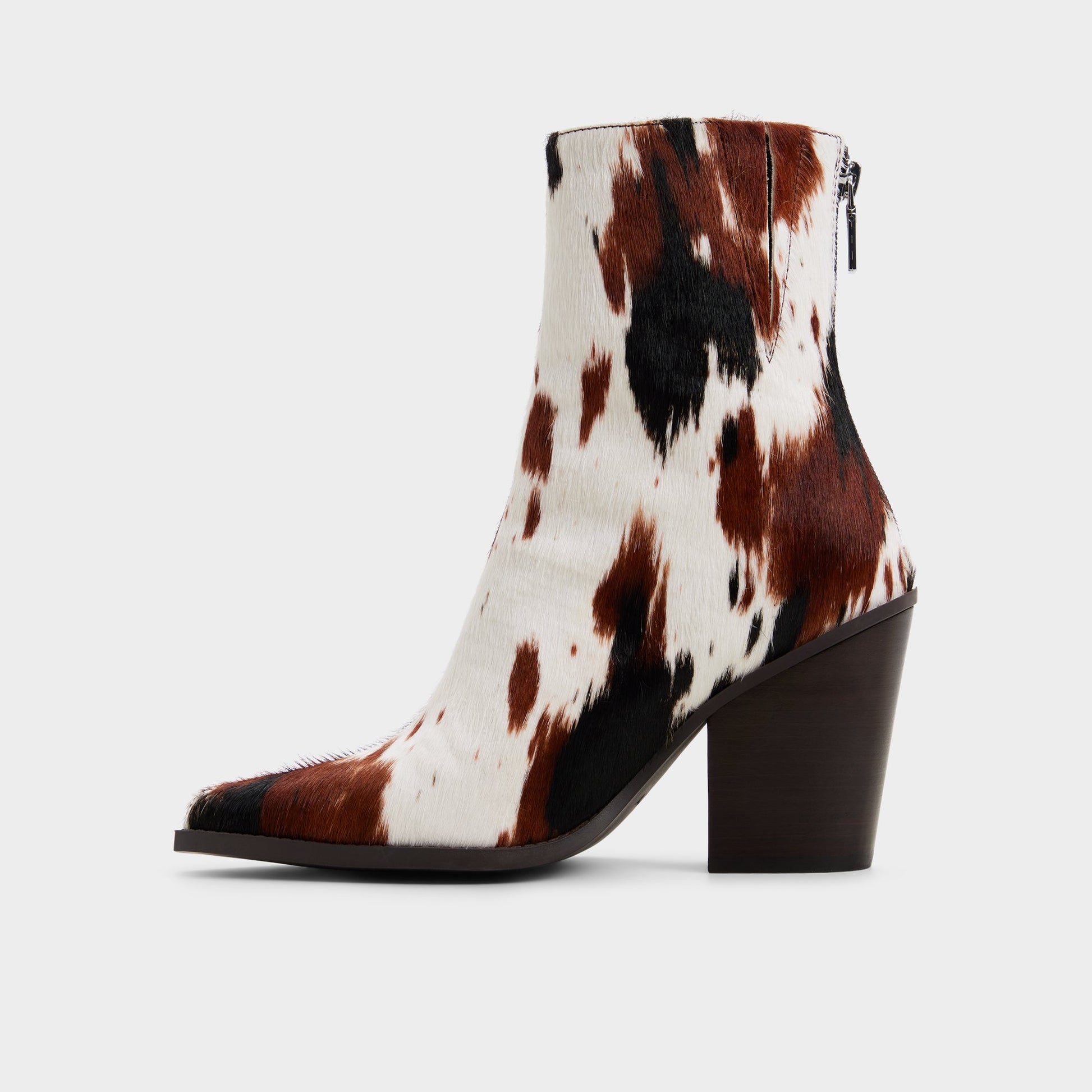 Side view of Open brown Norelle Ankle boot