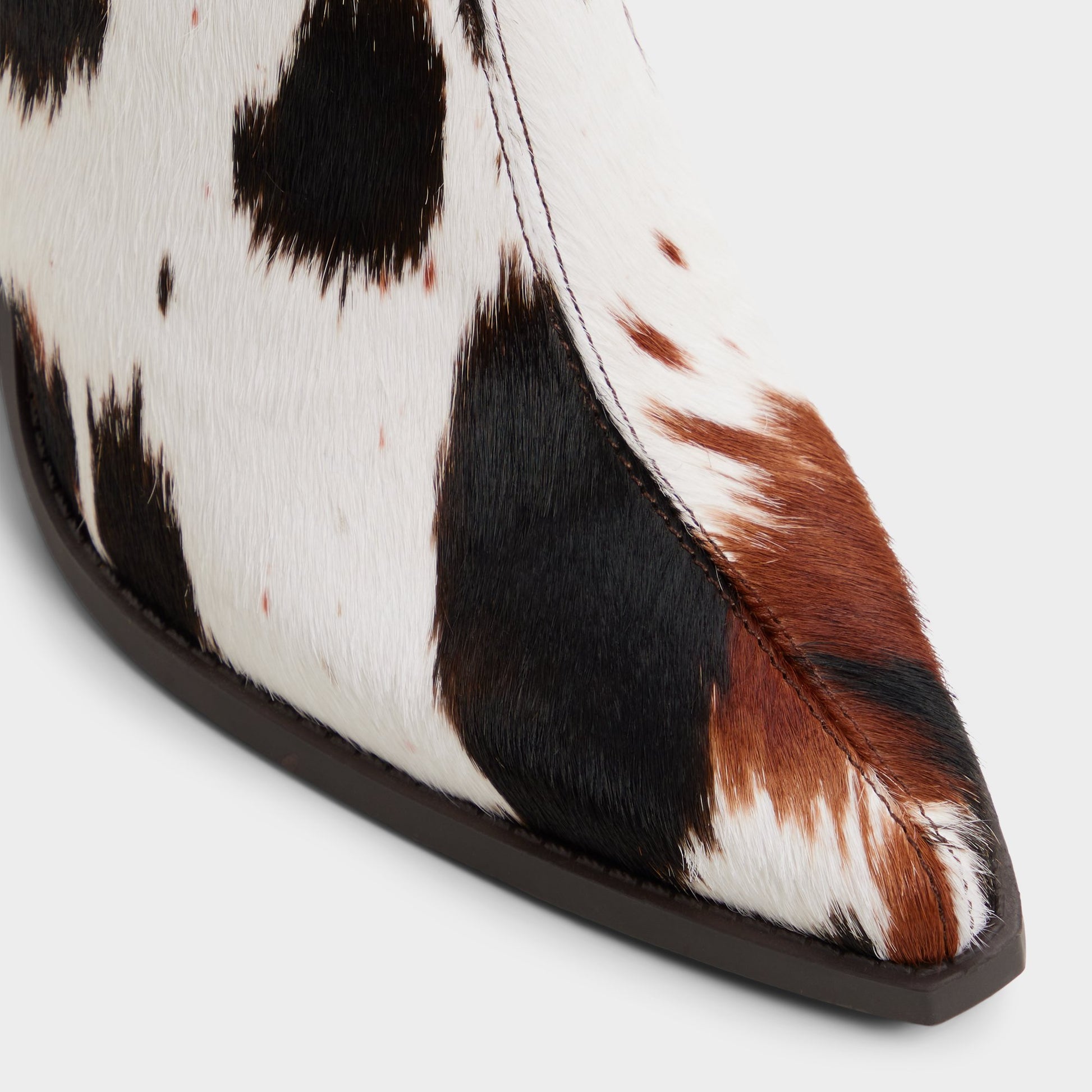 Close-up of the Open brown Norelle Ankle boot