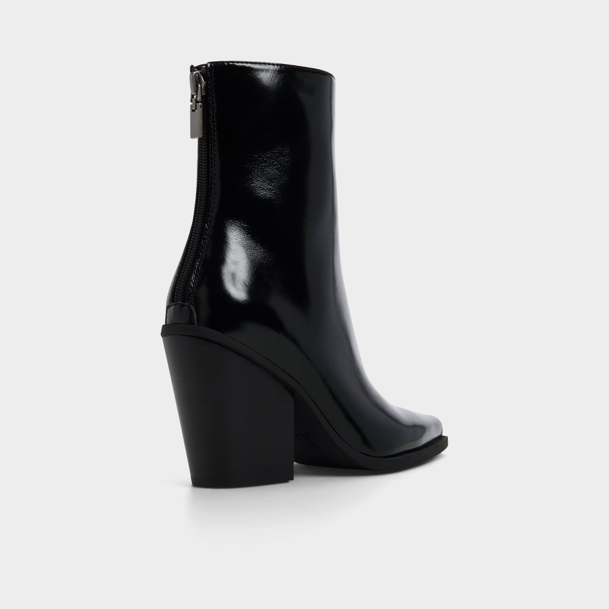 Three-quarter angle of Black Norelle Ankle boot's back side
