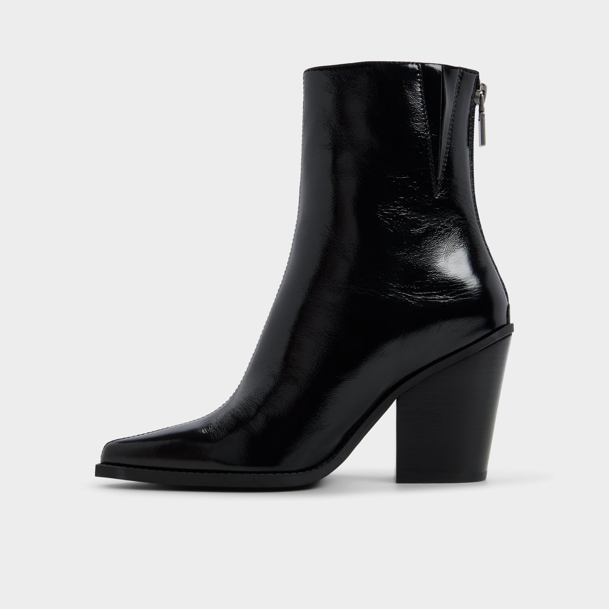 Side view of Black Norelle Ankle boot