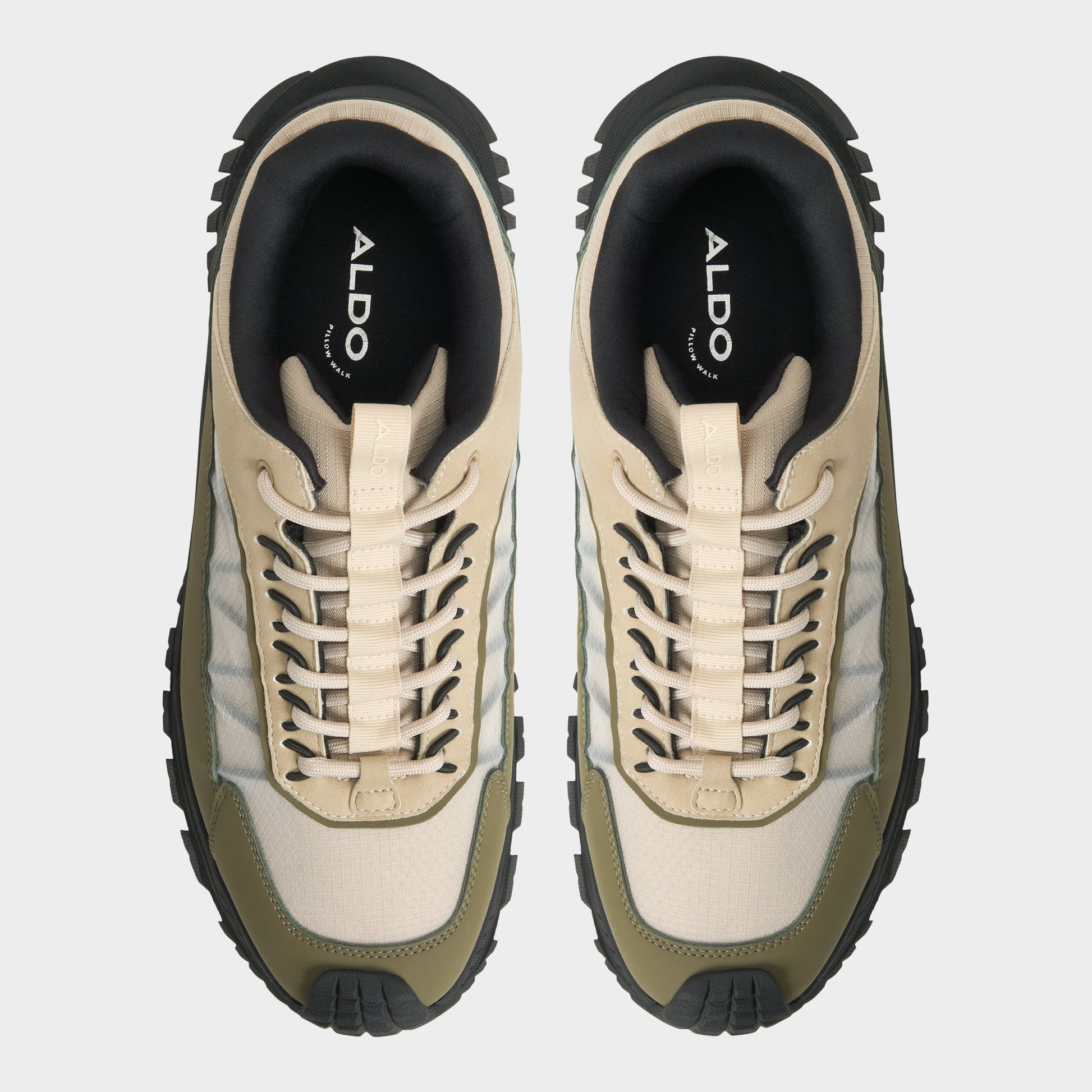 Top-down view of the Open green Brent Hiking boot