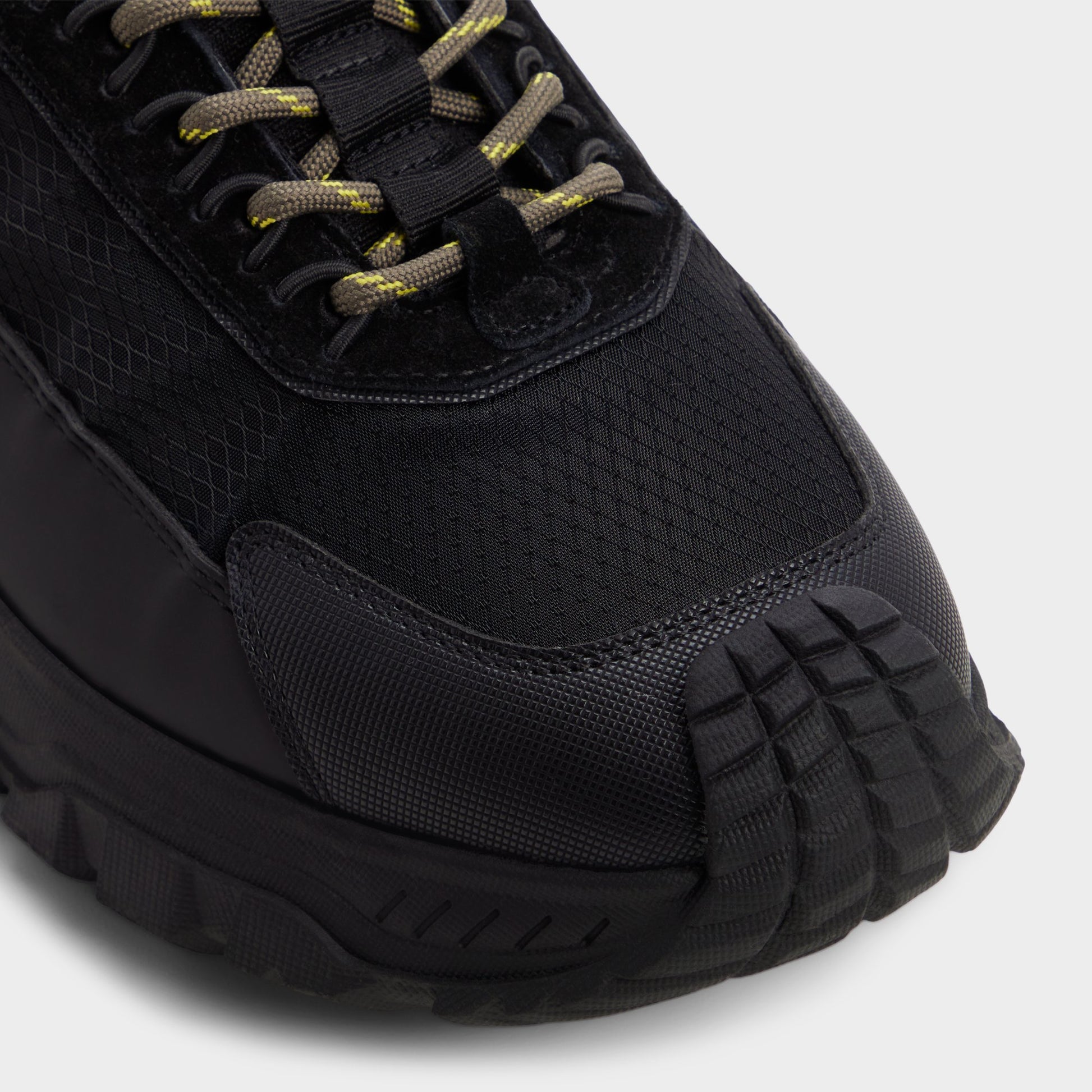 Close-up of the Black Brent Hiking boot