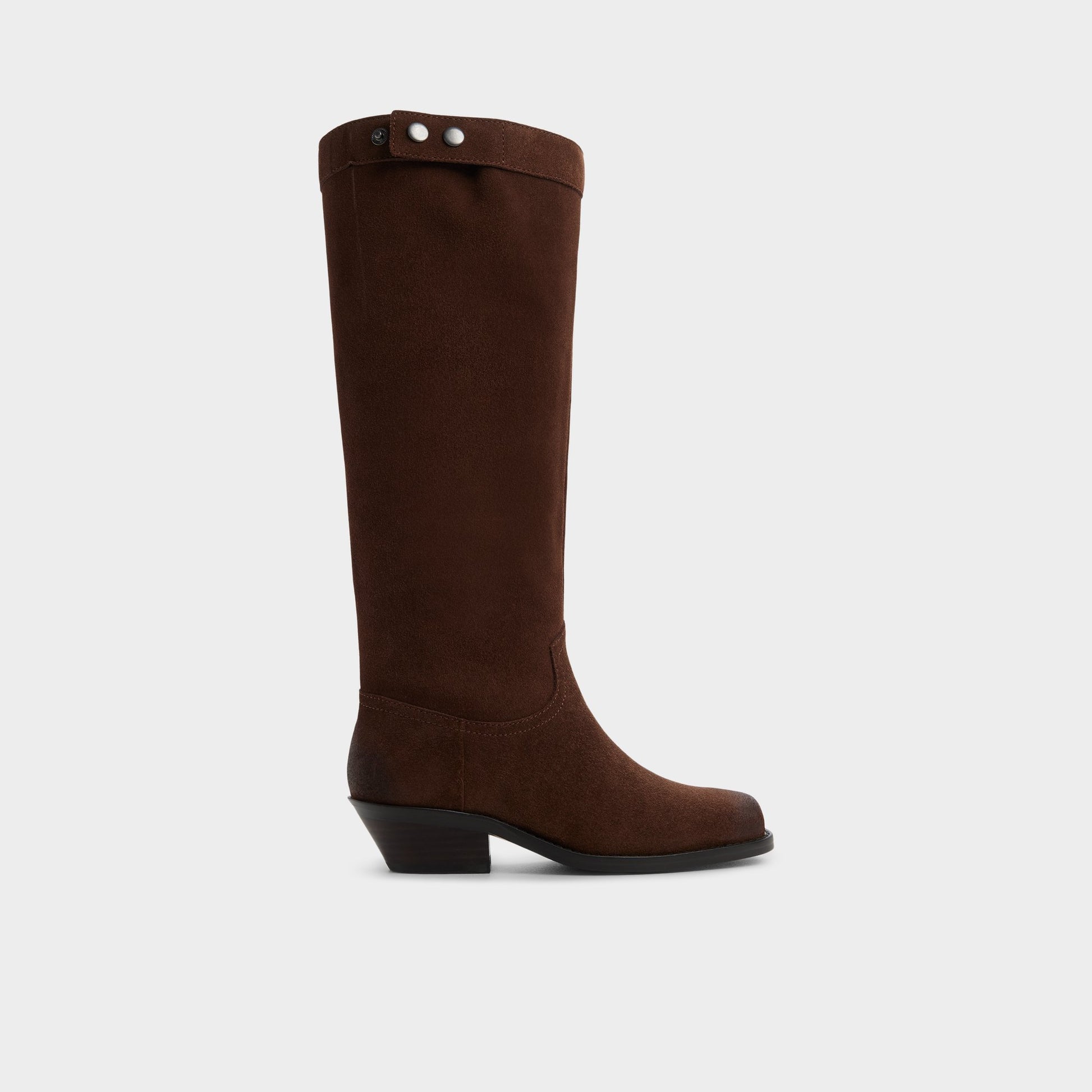 Main View of Dark Brown Emberlyn Knee-high western boot for Womens