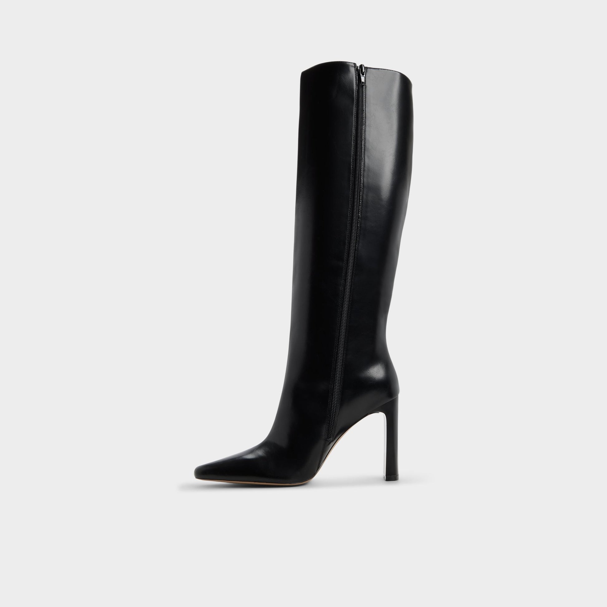 Side view of Other black Elyne-wc Knee-high boot
