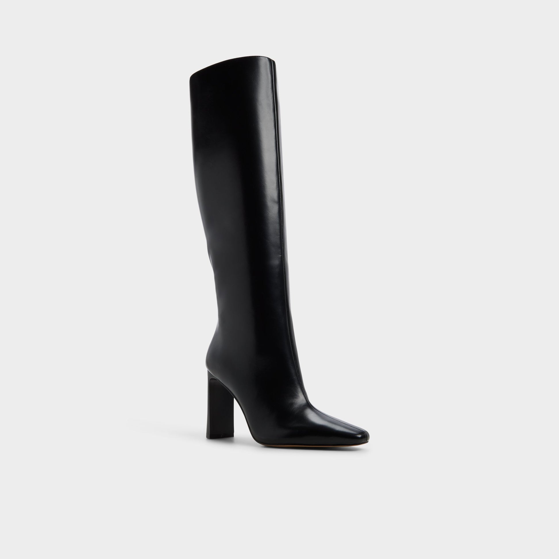 Three-quarter angle of Other black Elyne-wc Knee-high boot's front side
