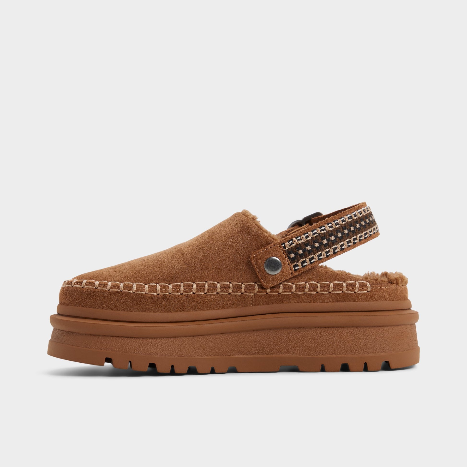 Side view of Medium Brown Mirellie Clog