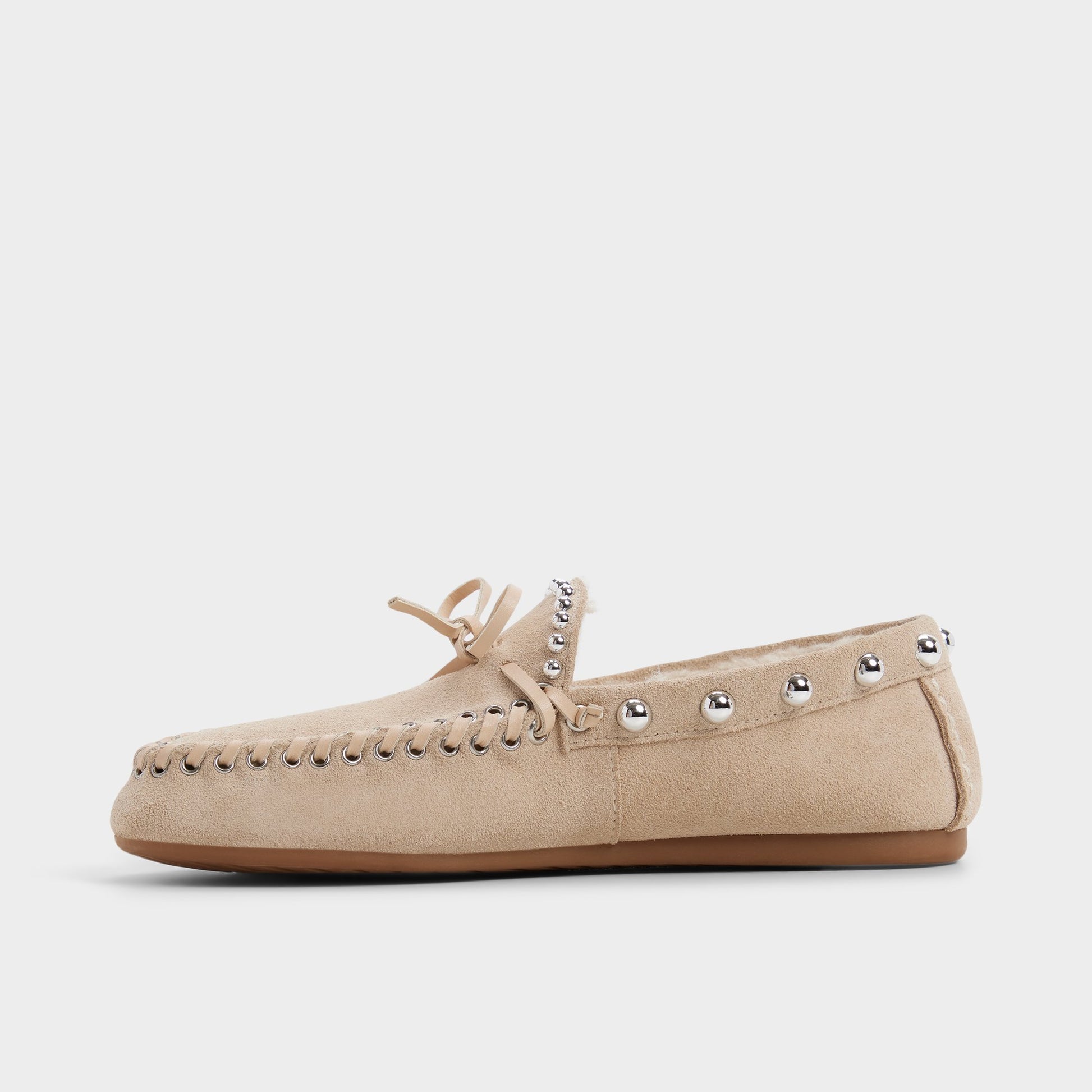 Vue latérale de Sable Patricie Boat shoe