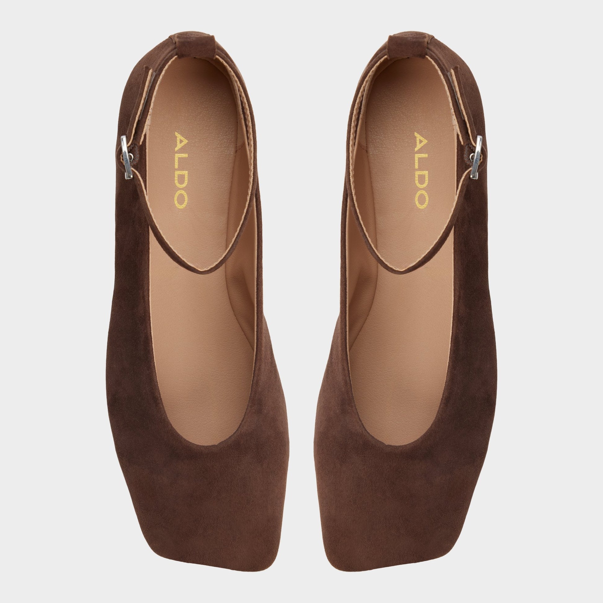 Top-down view of the Dark brown Beralalden Ballerina
