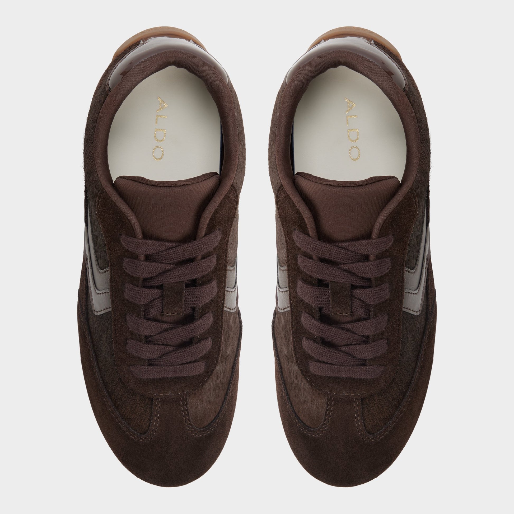 Top-down view of the Dark Brown Coolchic Jogger sneaker