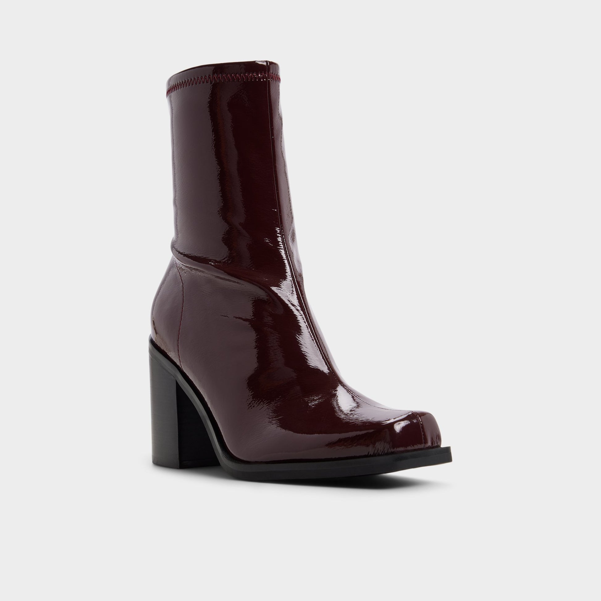 Three-quarter angle of Bordo Joma Ankle boot's front side