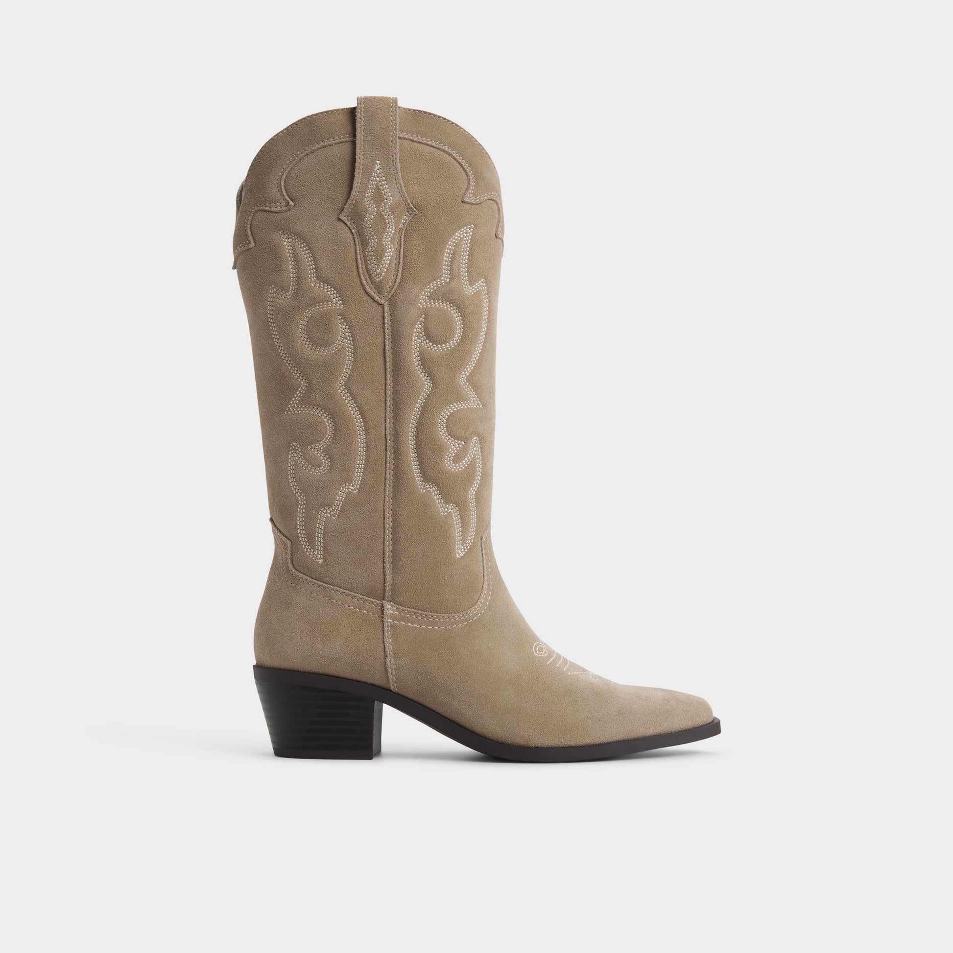 Vue principale de Kaki Ybe Botte western mi-mollet pour Femmes