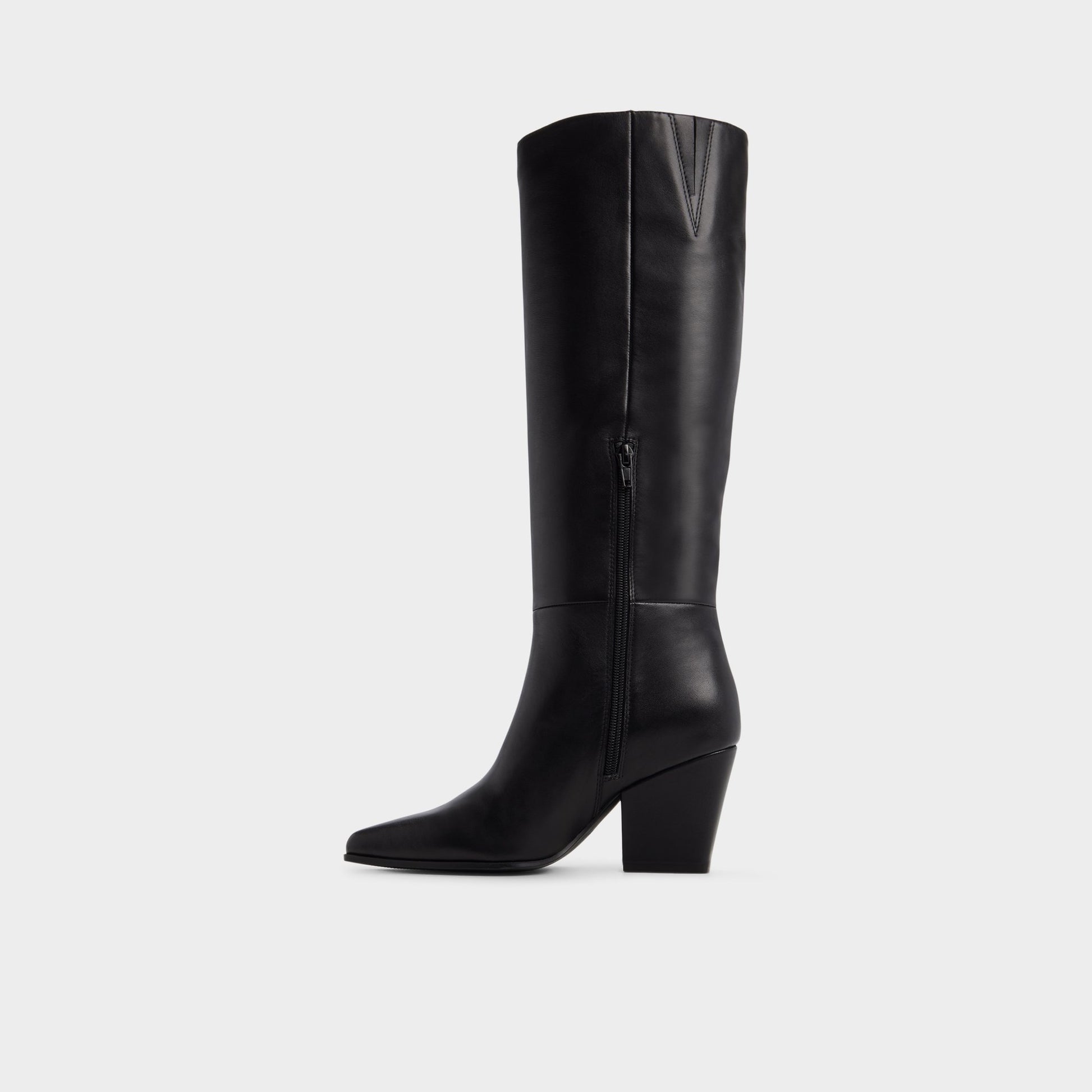 Vue latérale de Noir Kaelya Botte haute
