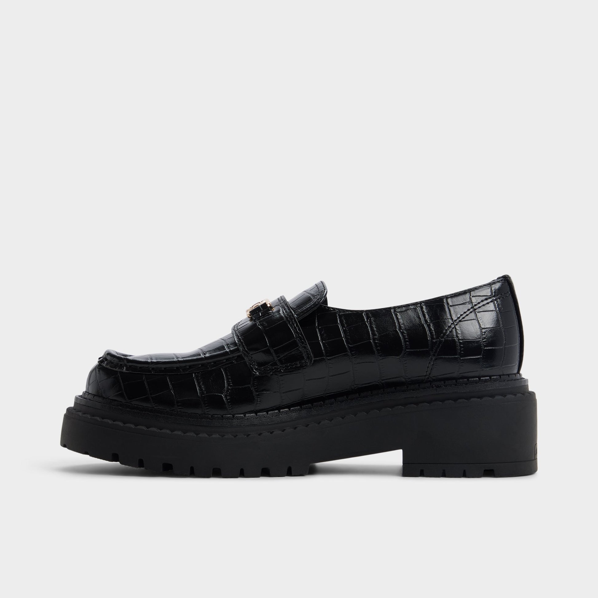 Side view of Black Miravelle Loafer