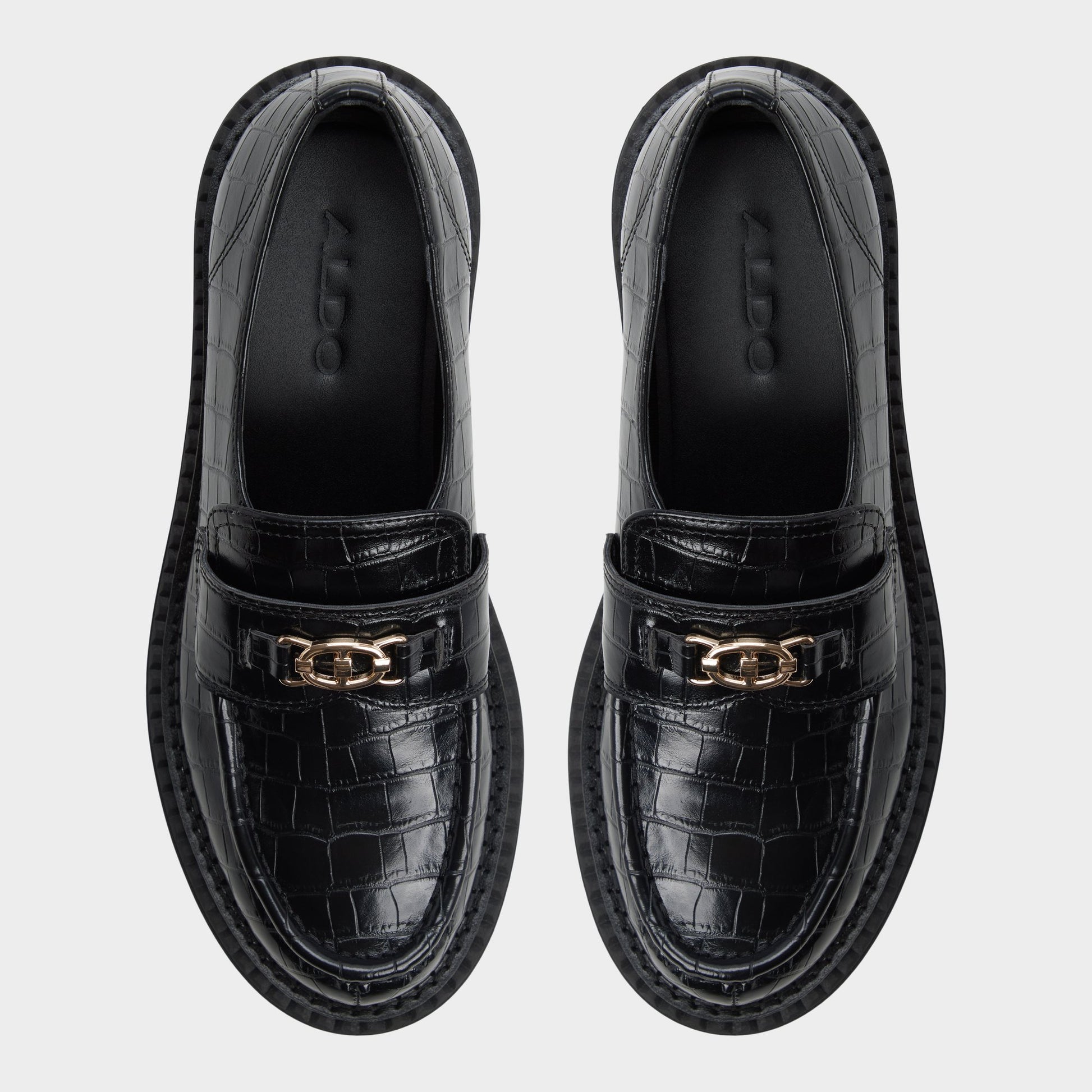 Top-down view of the Black Miravelle Loafer