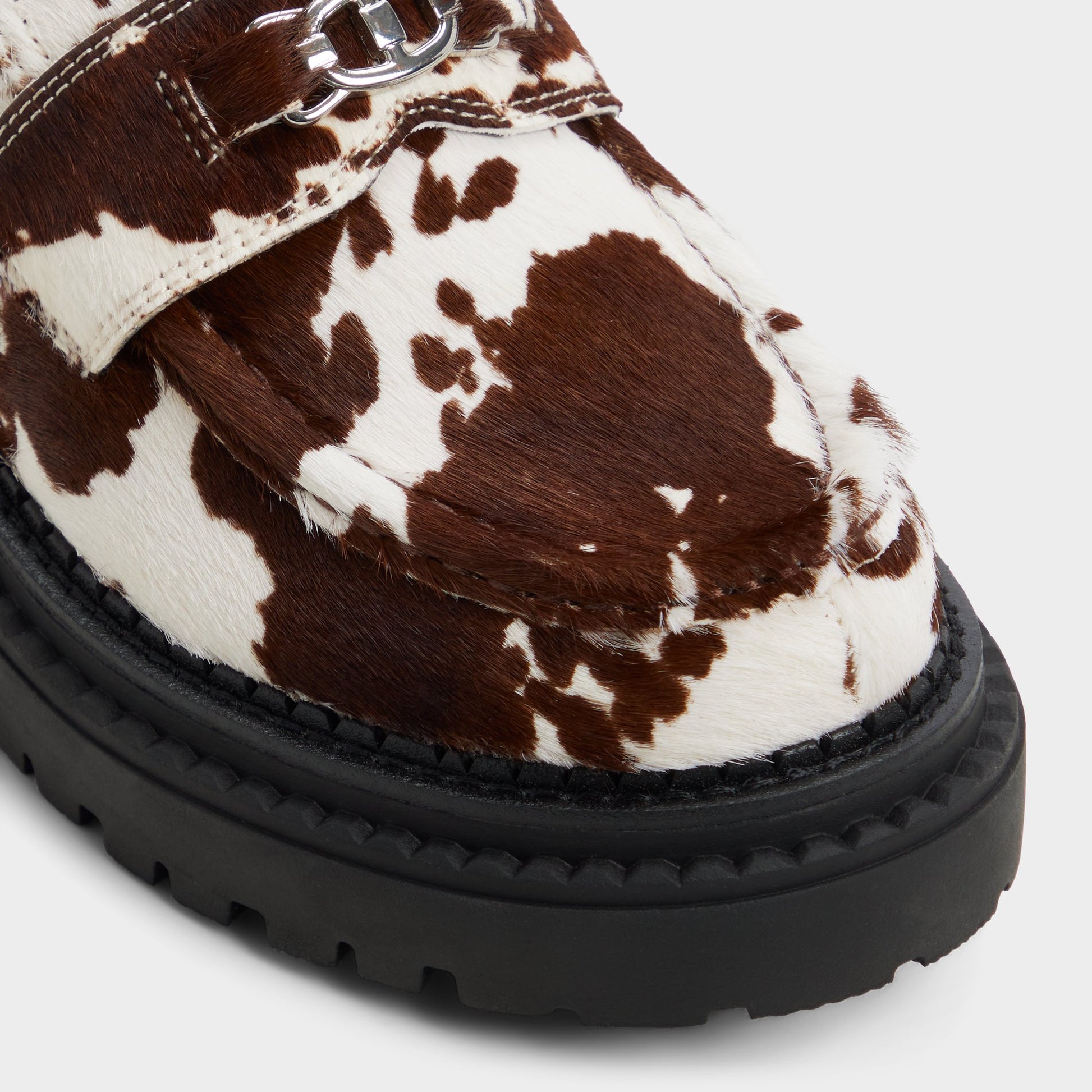 Close-up of the Open Brown Miravelle Loafer