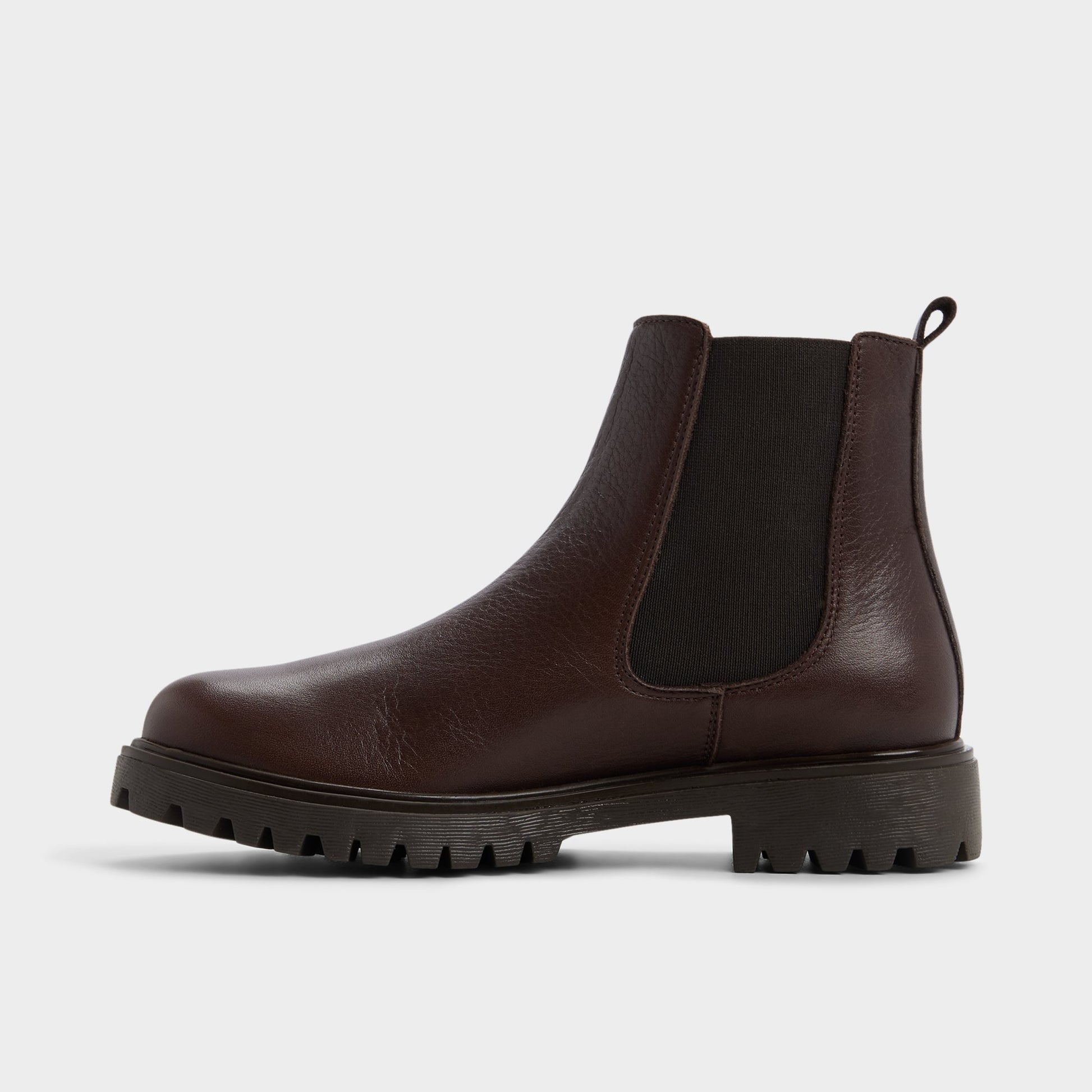 Side view of Medium brown Adalitlan Chelsea boot
