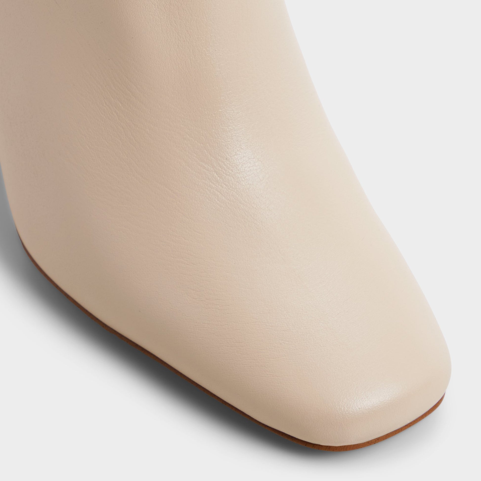 Close-up of the Cream Helana Knee-high boot